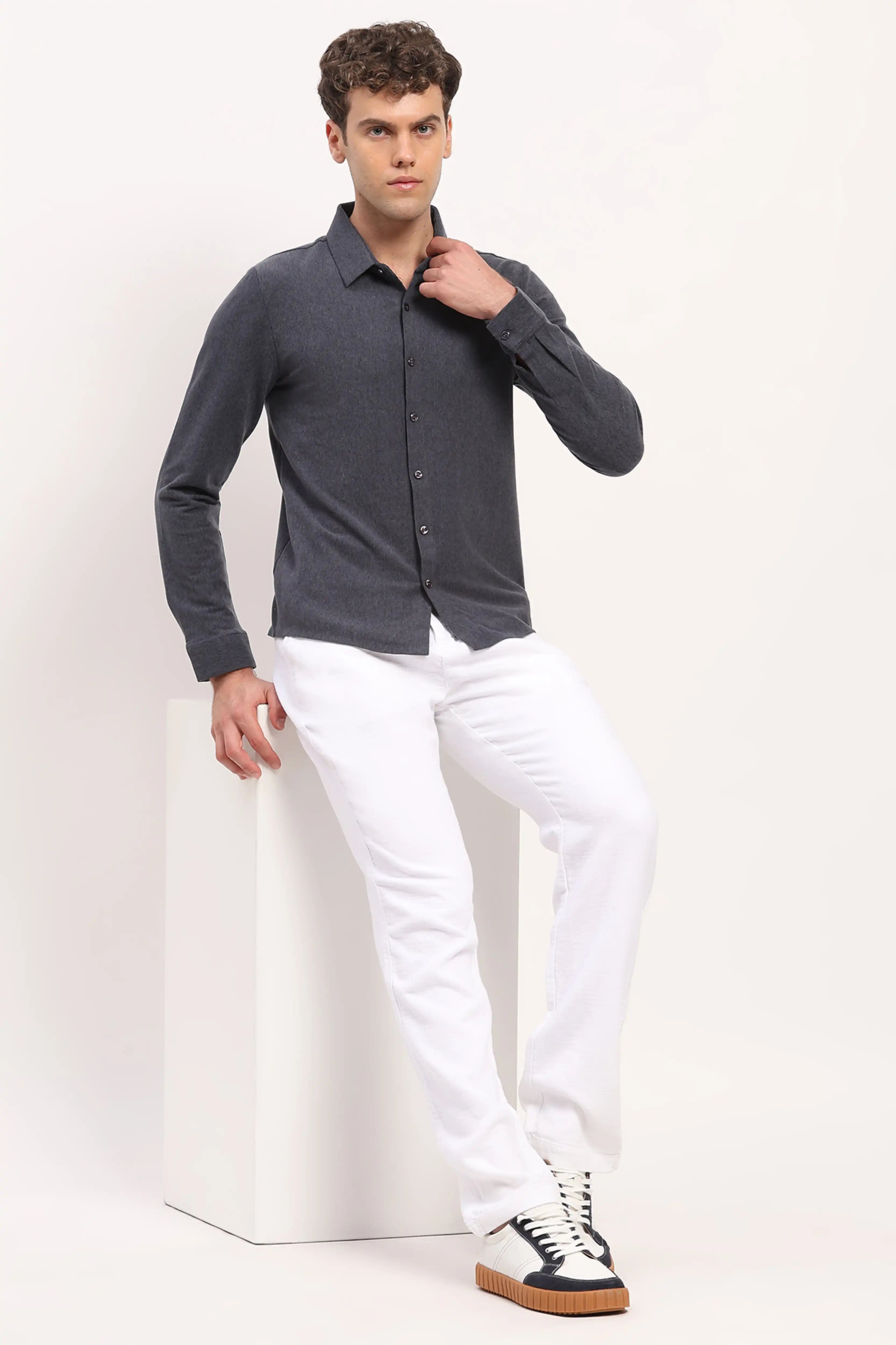 Navy Pre-Winter Comfort Shirt