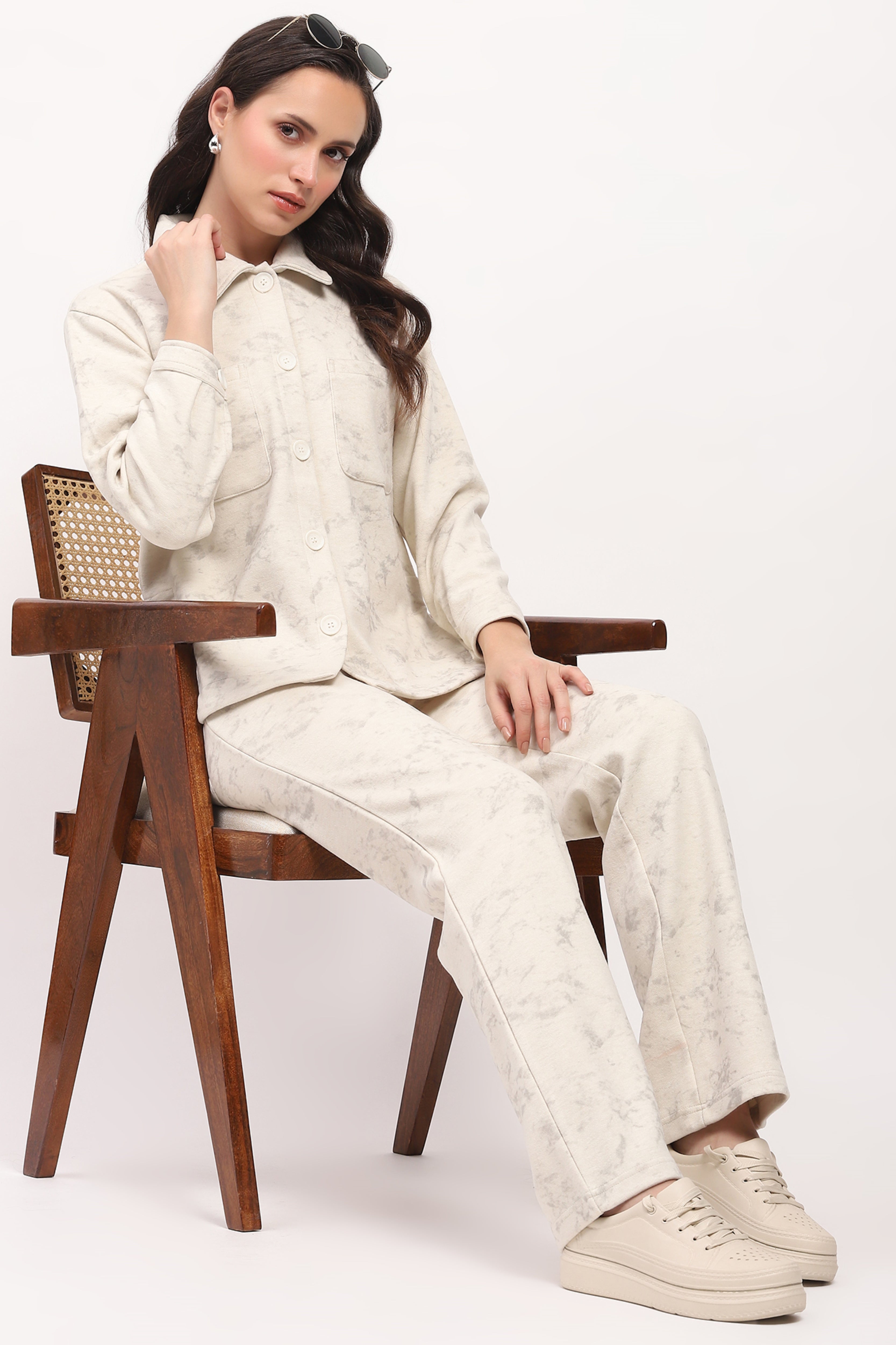 Marble Print Winter Loungewear