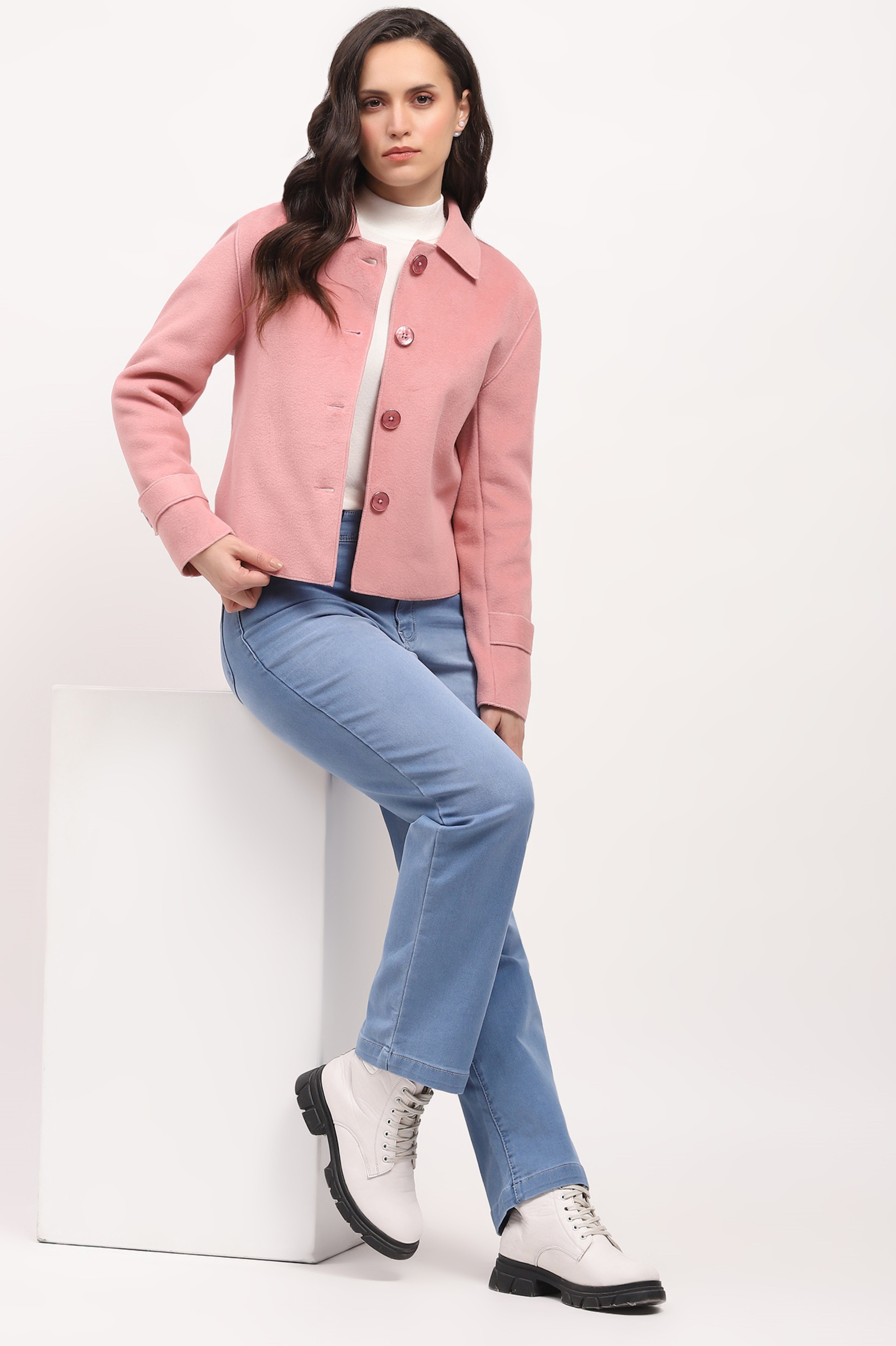 Lightweight Pink Winter Coat