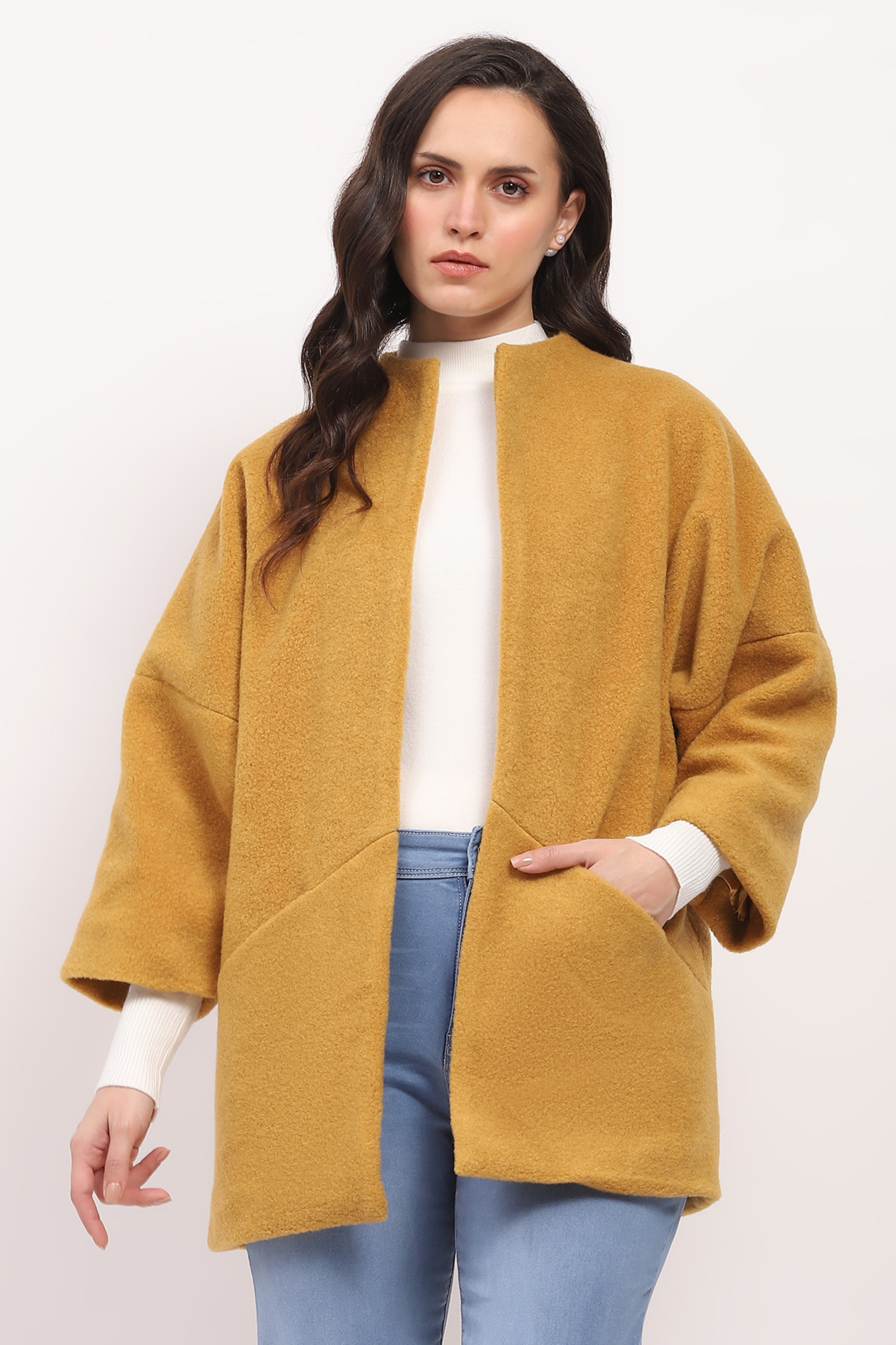 Mustard Oversized Ease Coat