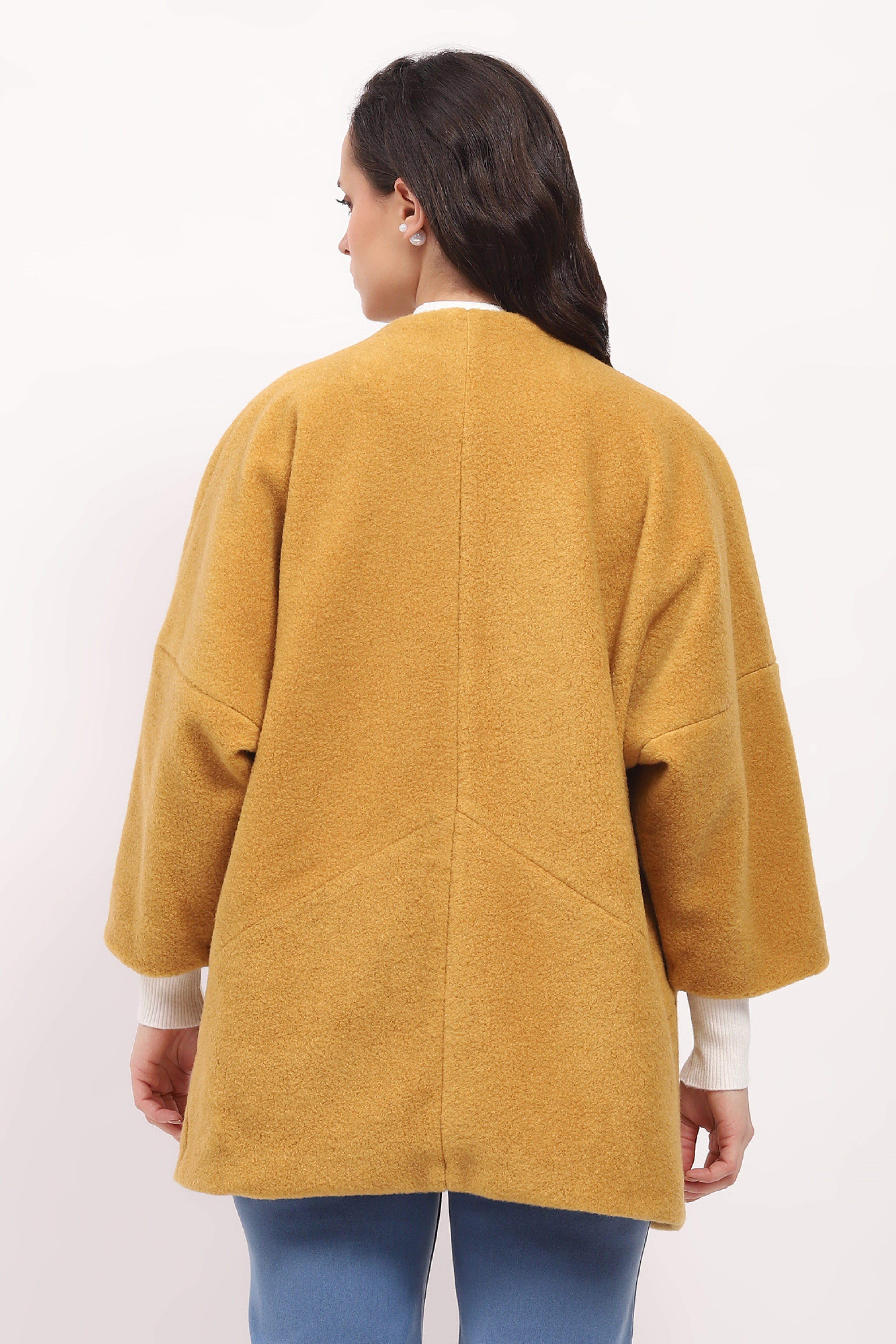 Mustard Oversized Ease Coat