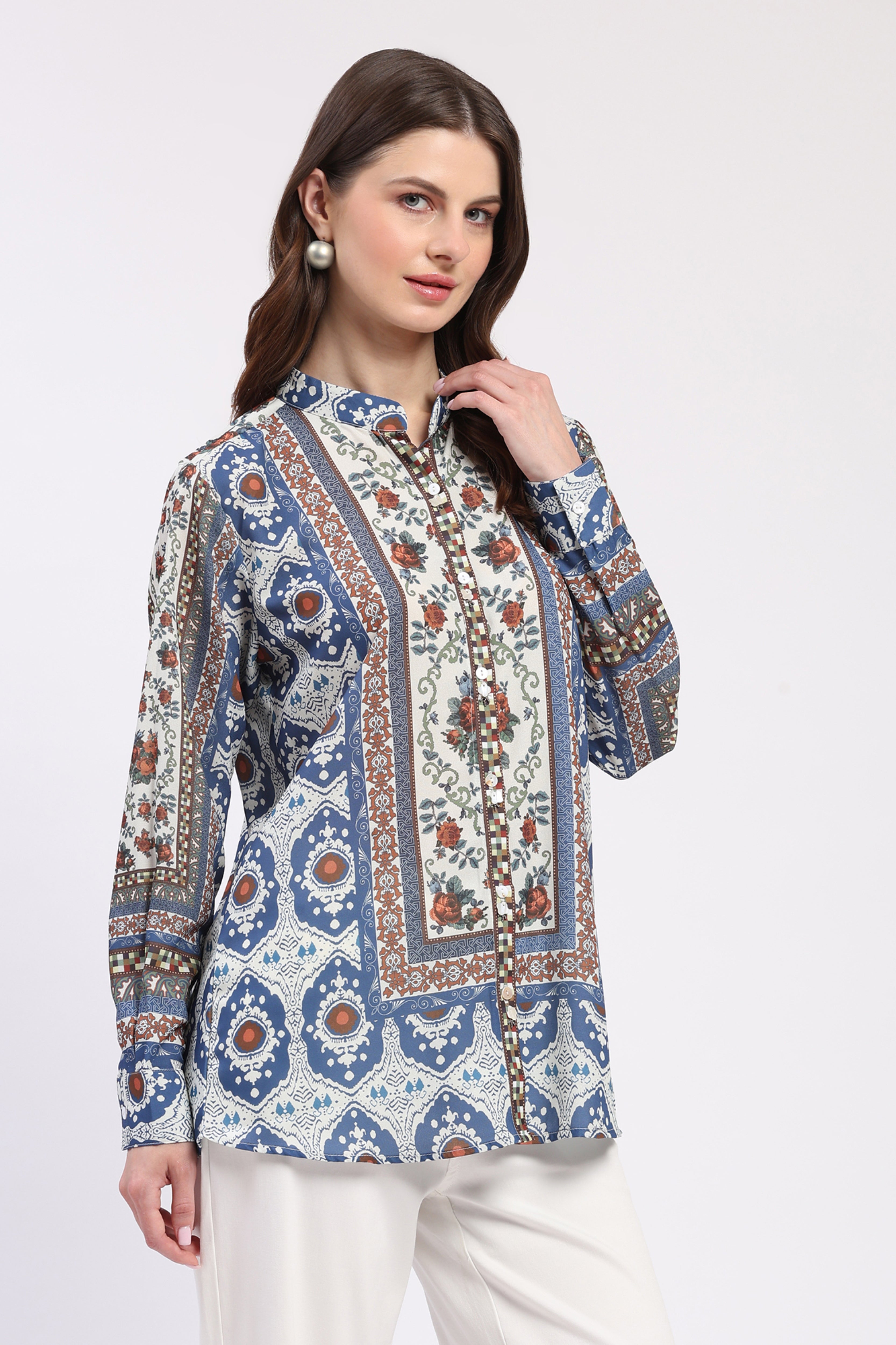 Multicolor Embellished Shirt