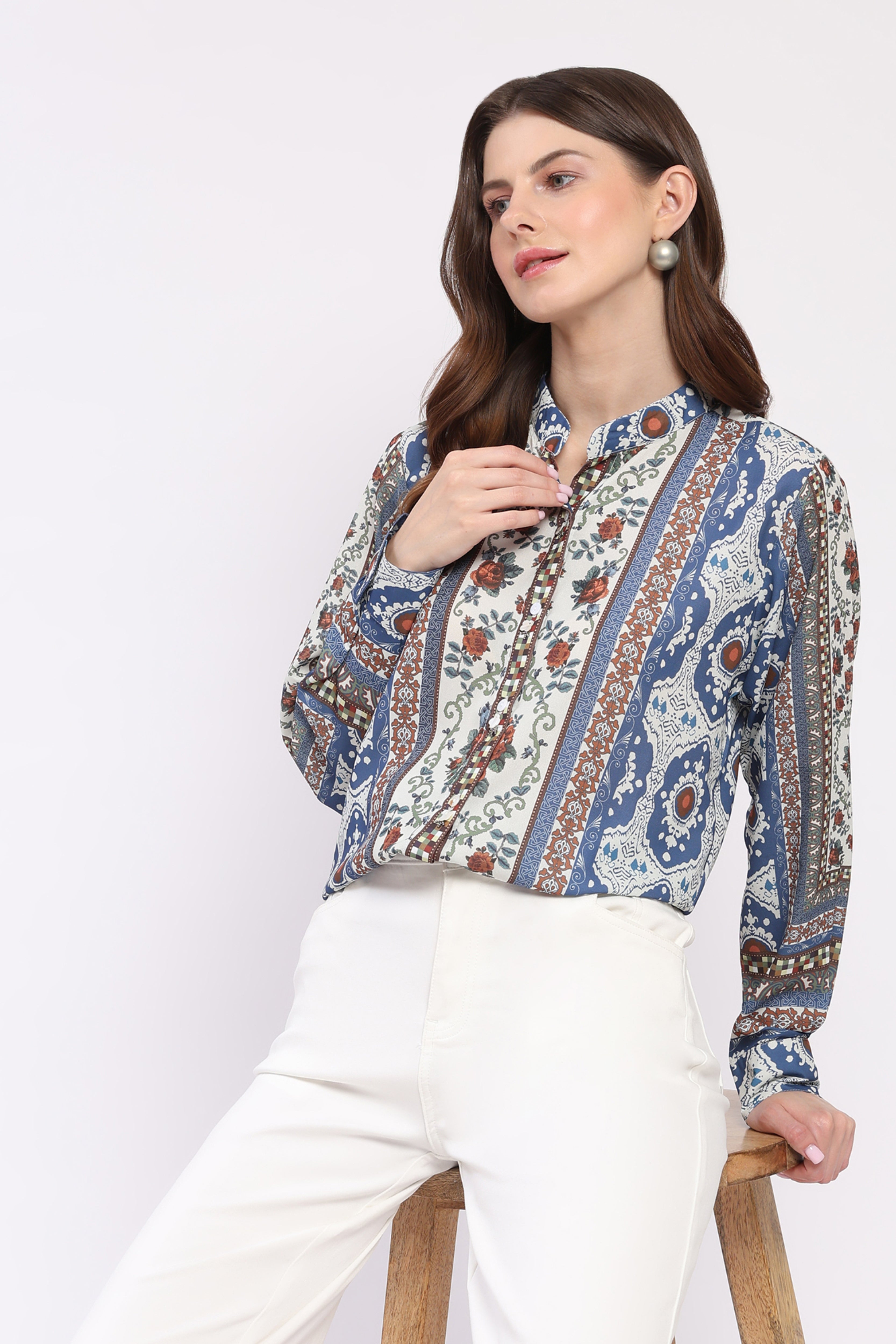 Multicolor Embellished Shirt