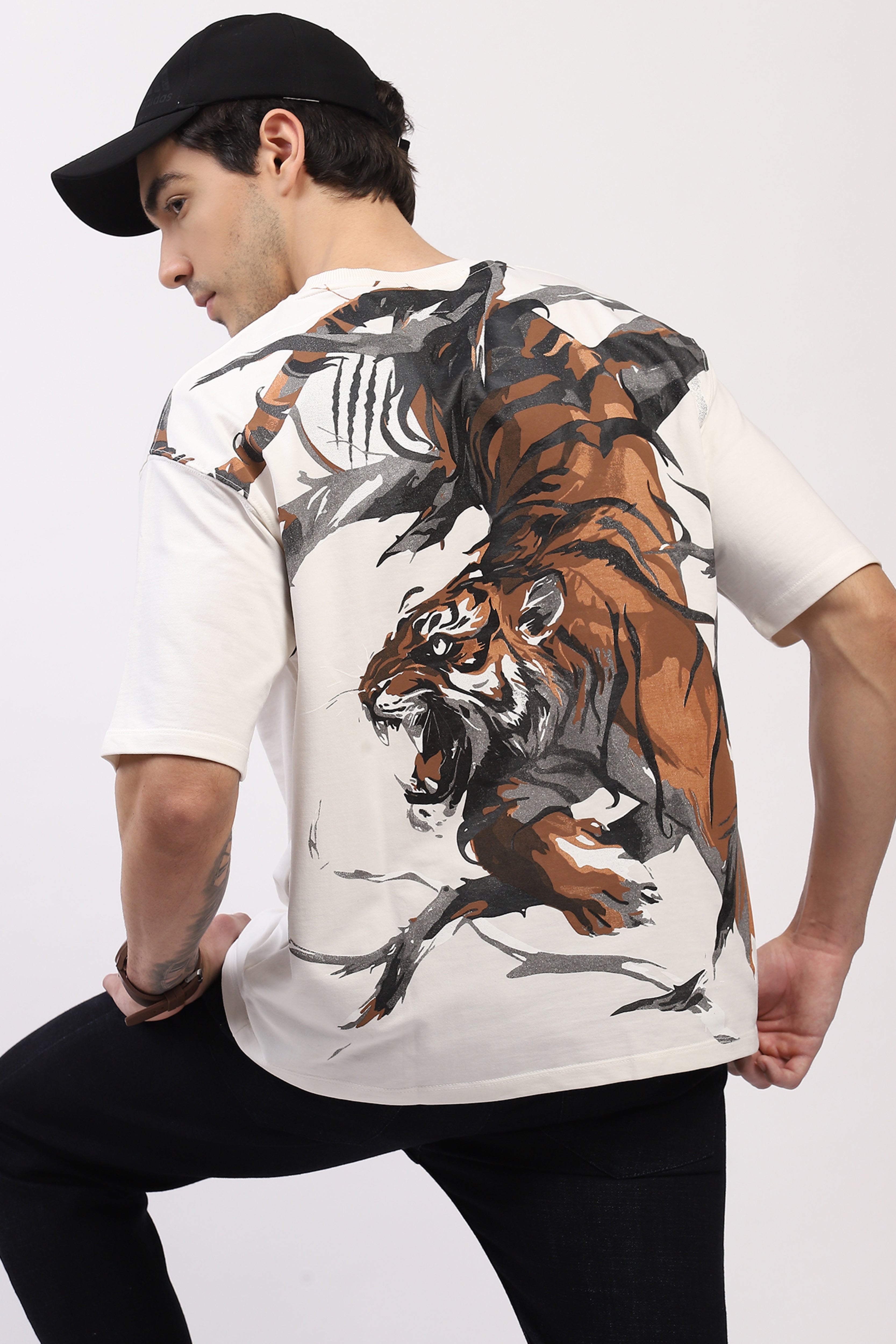 Off-White Oversized Animal Print T-Shirt