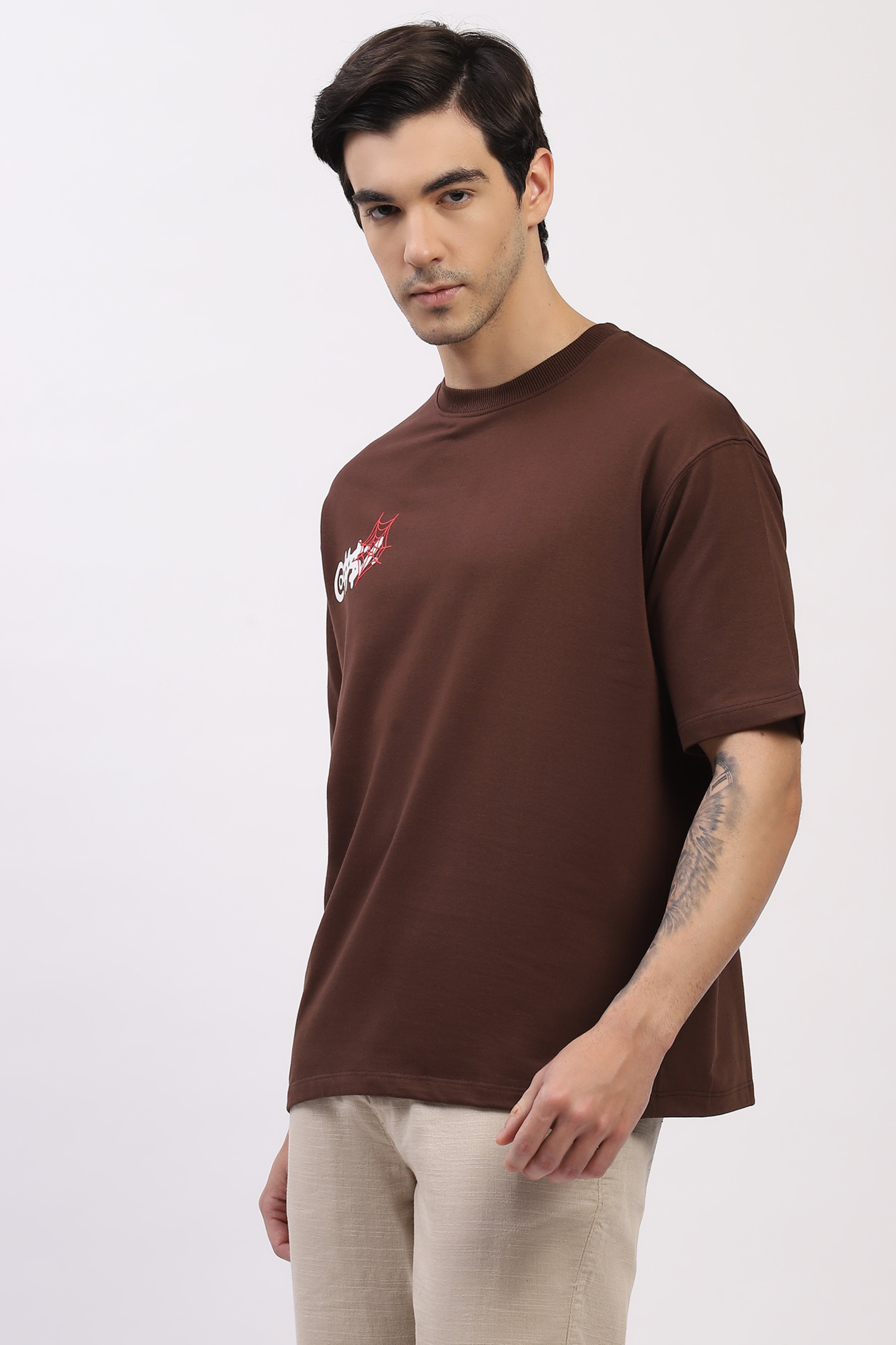 Oversized Graphic Back Print T-Shirt