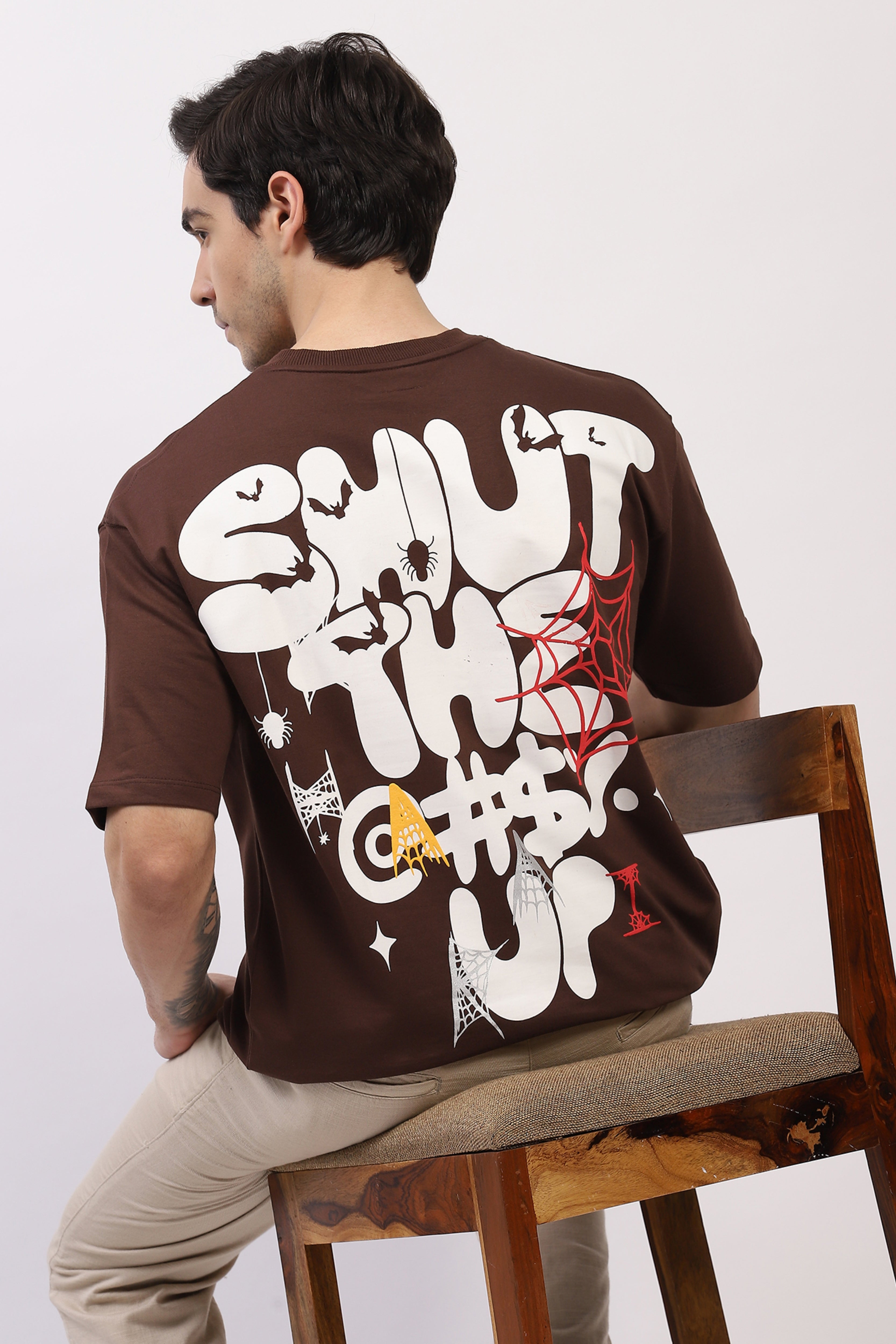 Oversized Graphic Back Print T-Shirt
