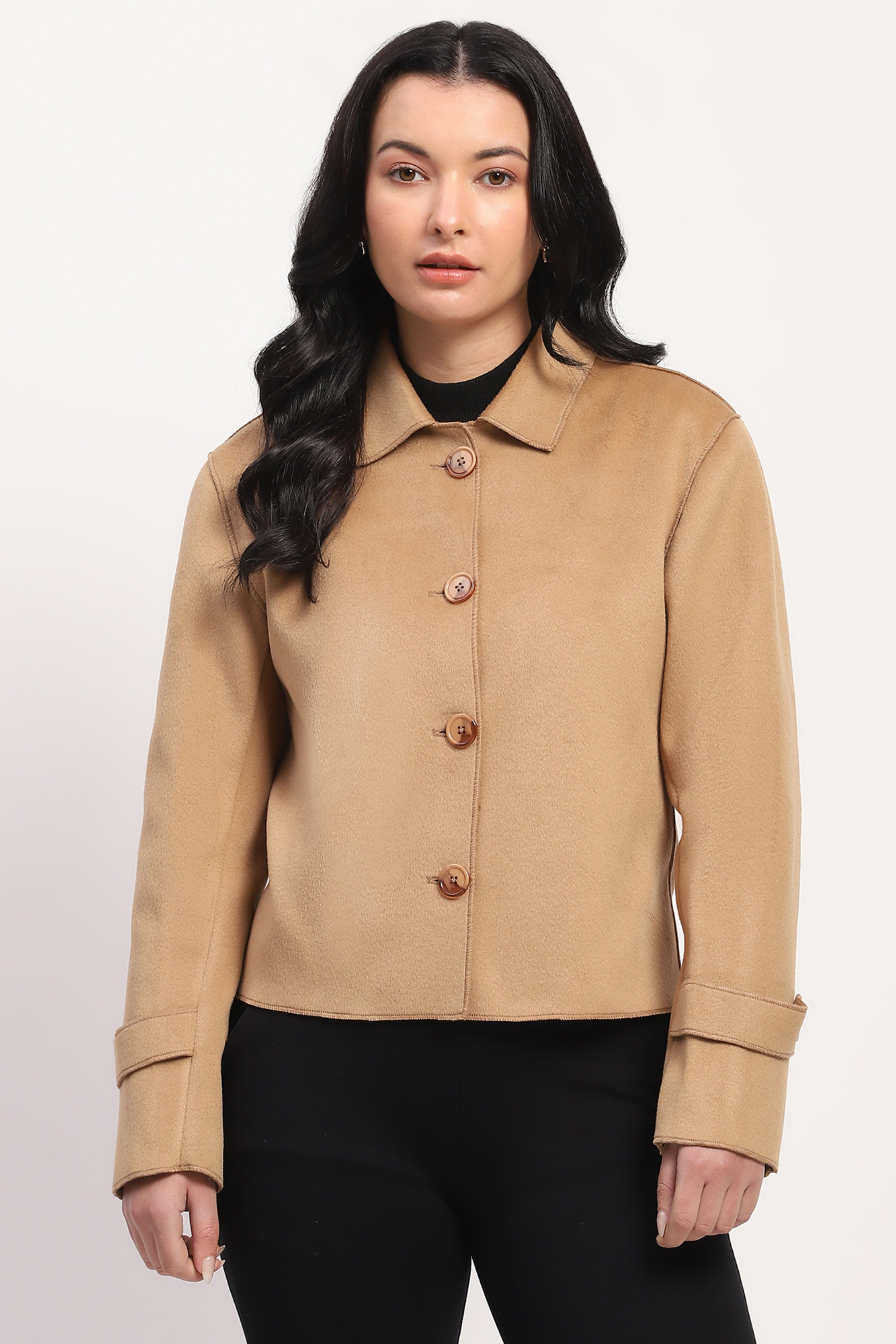 Lightweight Beige Winter Coat