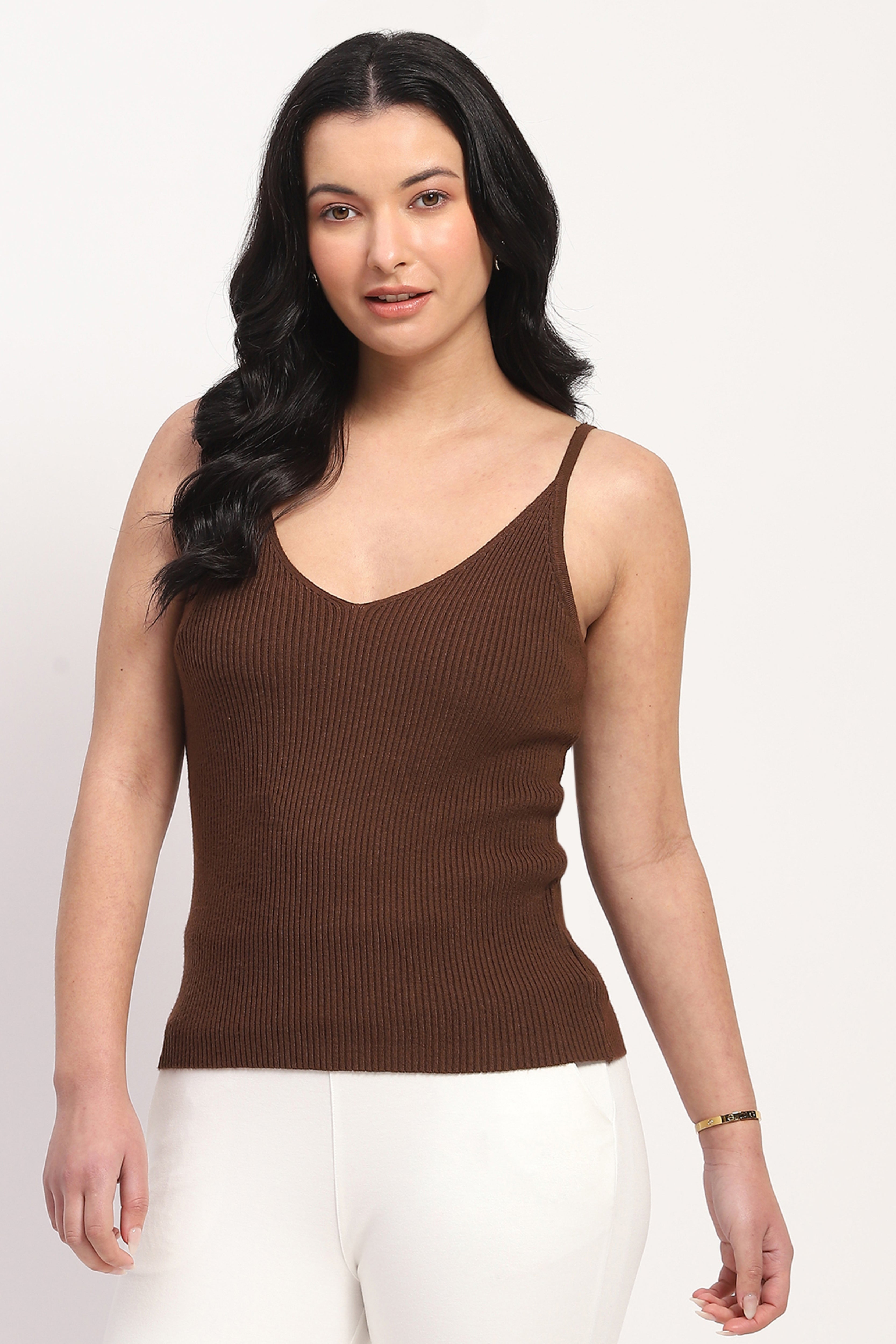 Brown Camisole Top