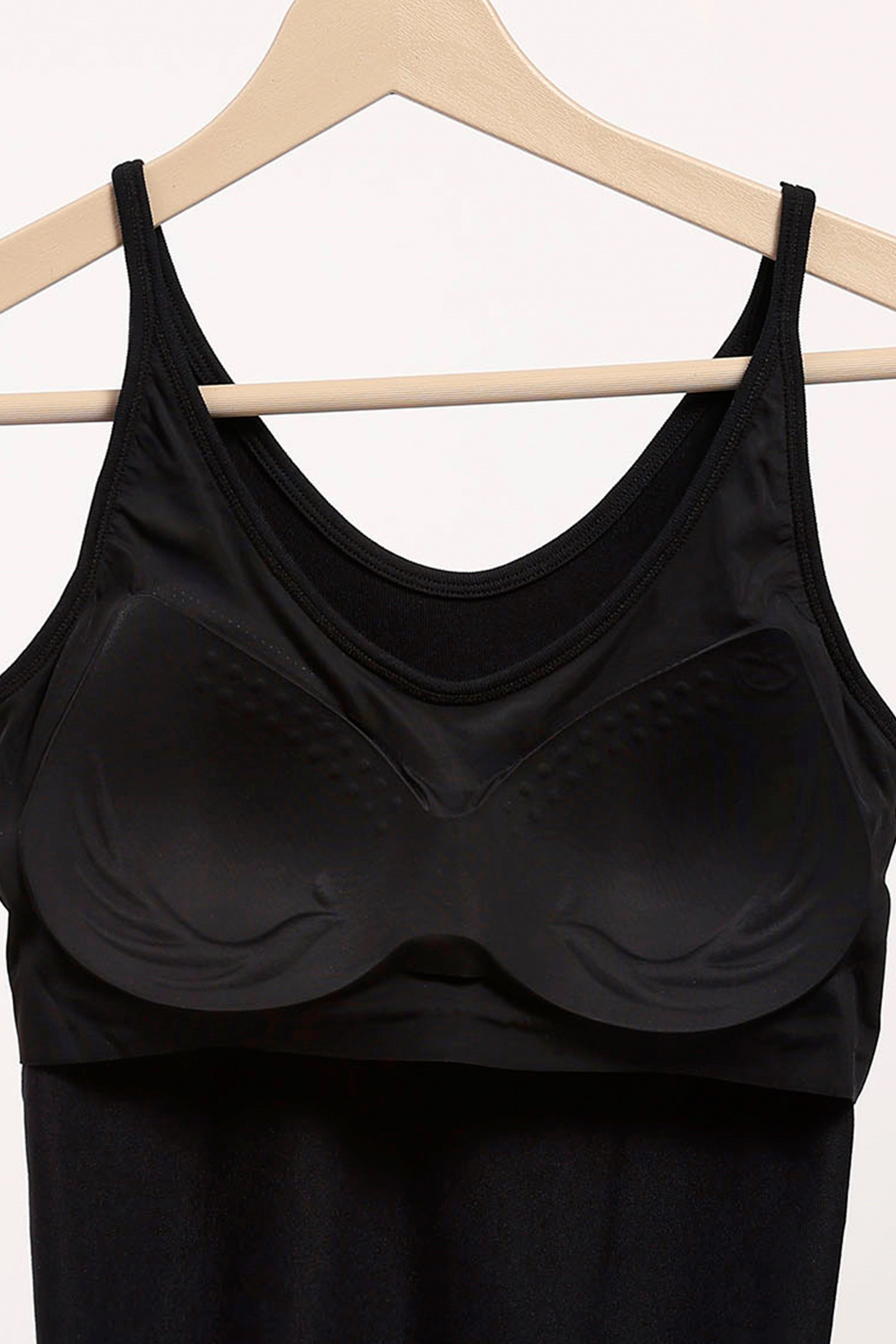 Black V-Neck Support Camisole Top