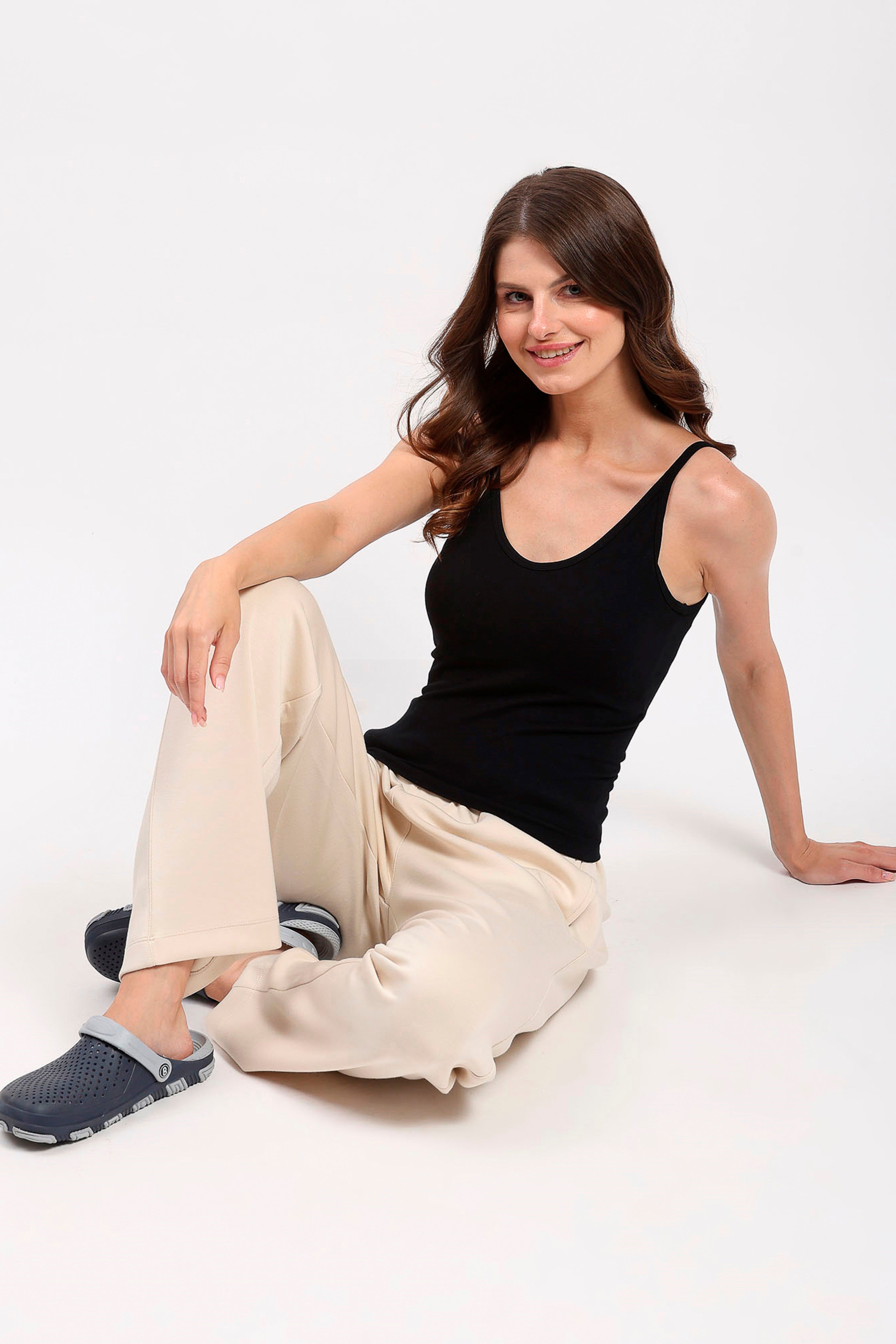 Black V-Neck Support Camisole Top