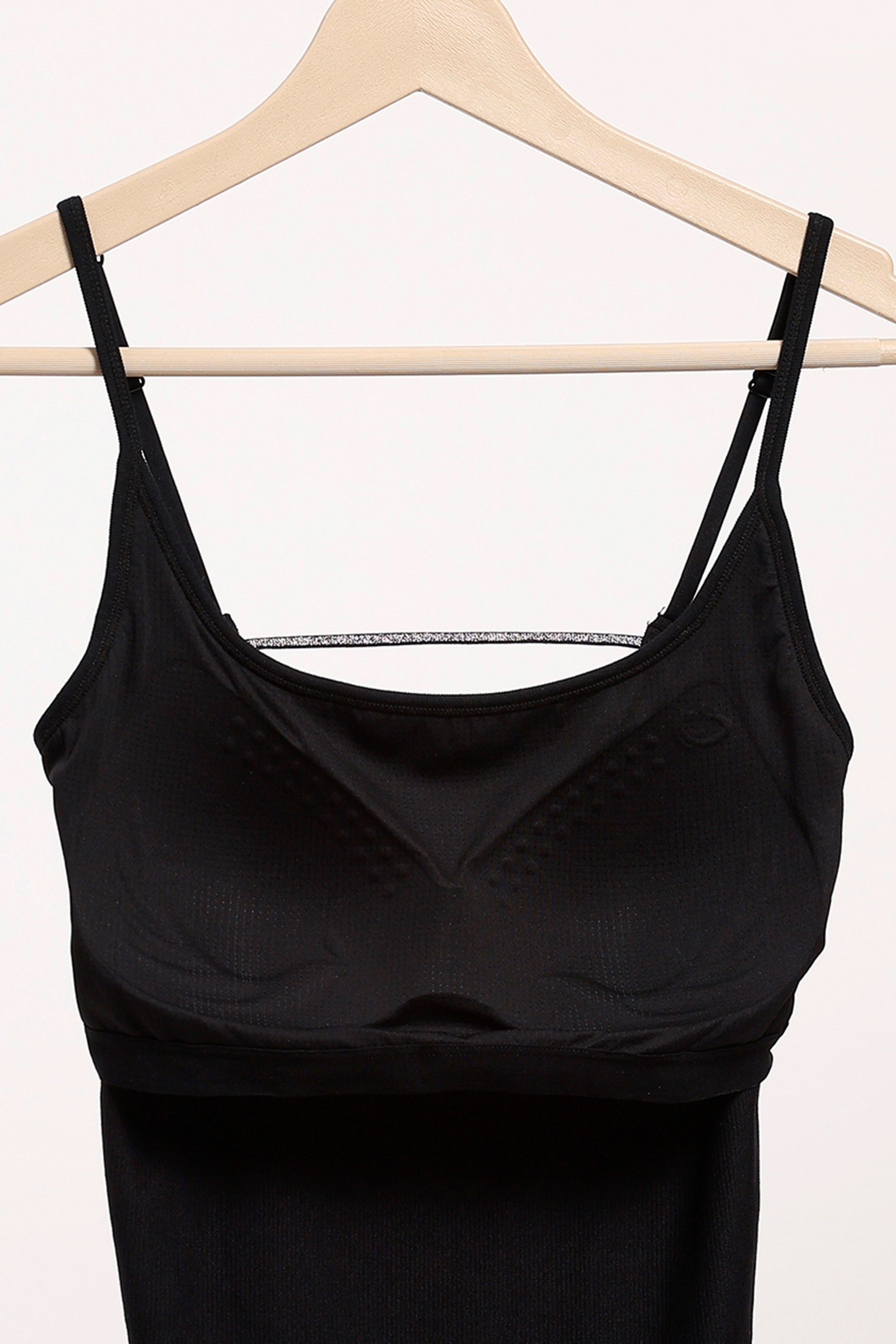 Black Ribbed Camisole Top
