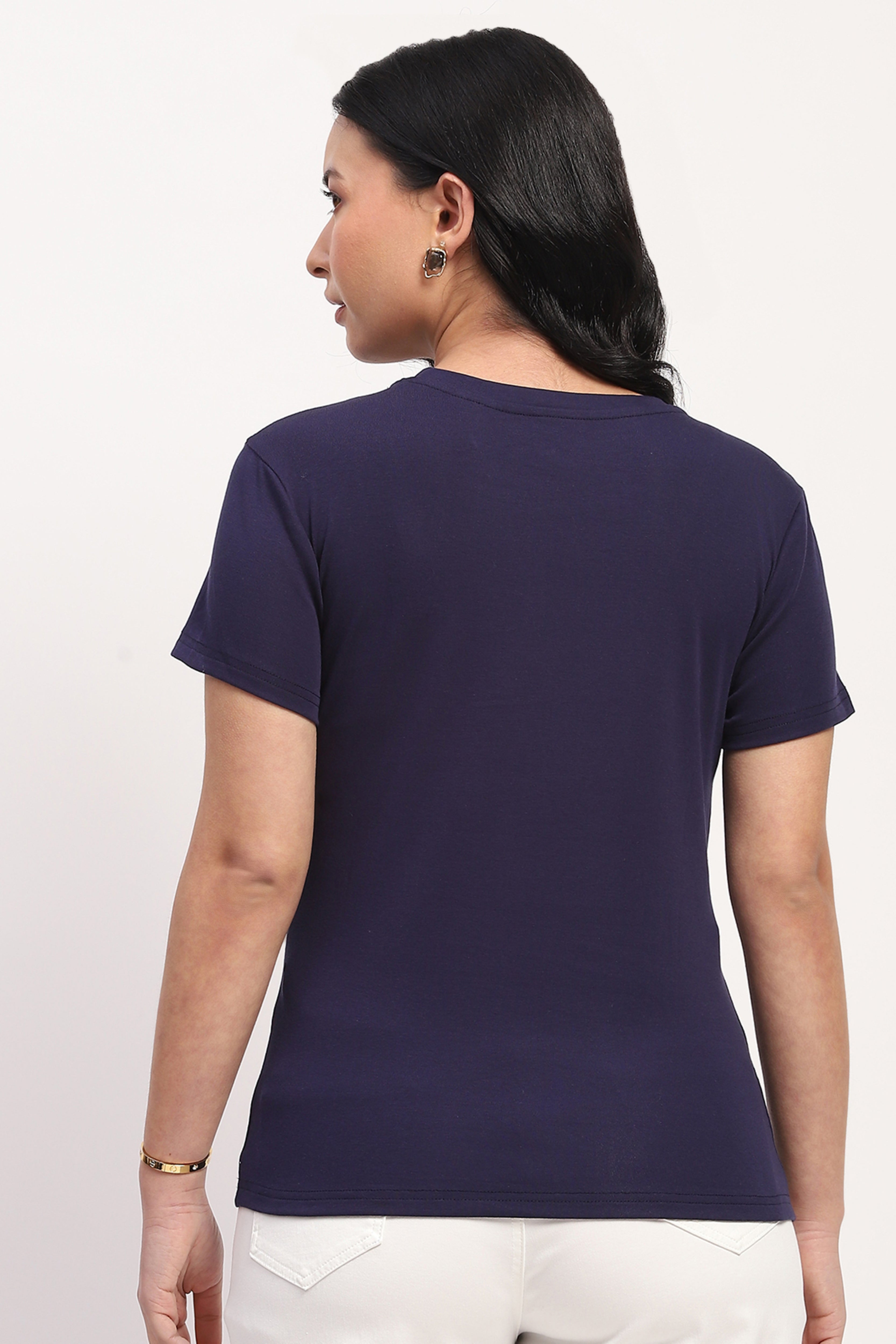 Navy Casual Top