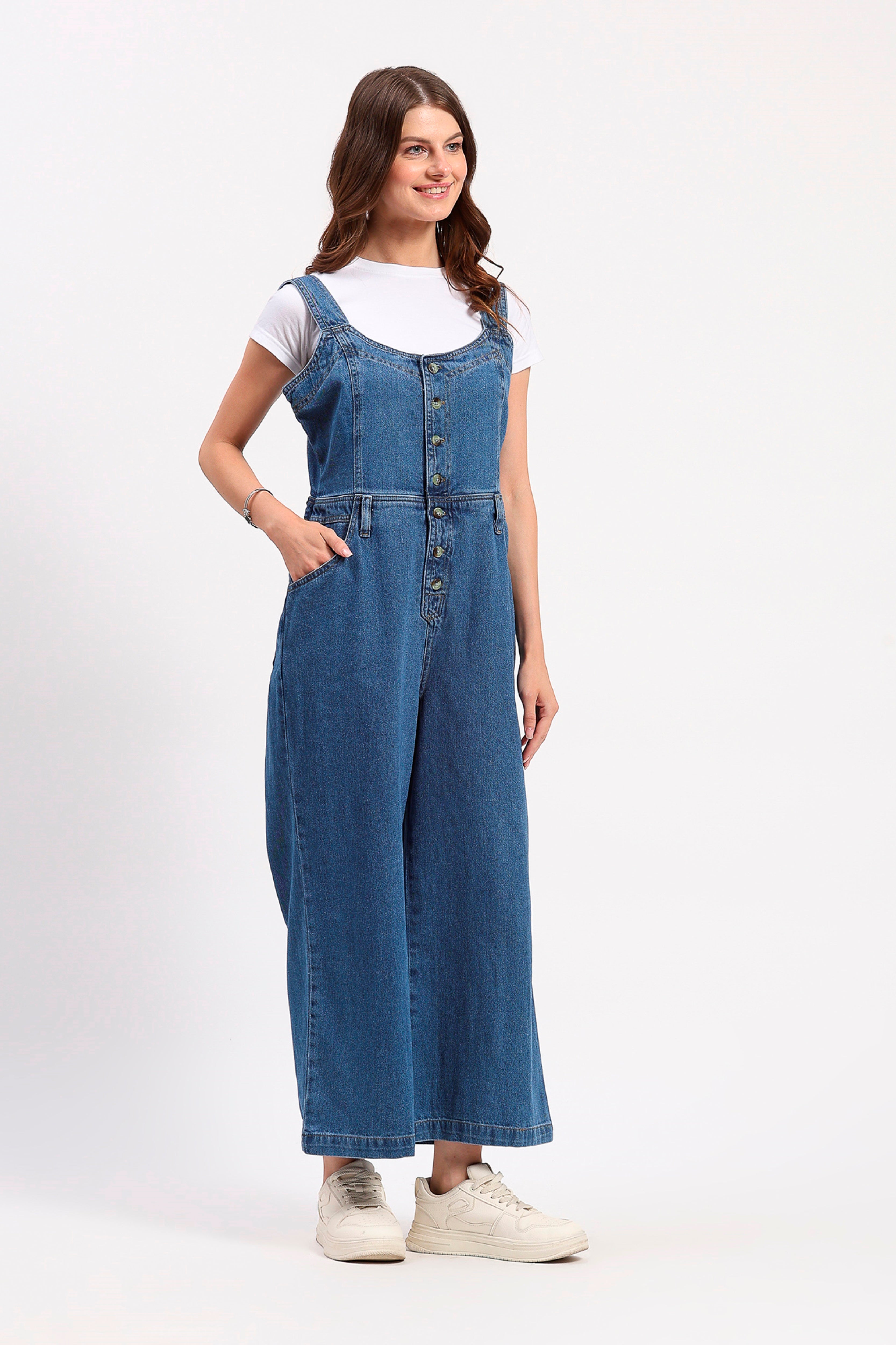 Blue Denim Jumpsuit