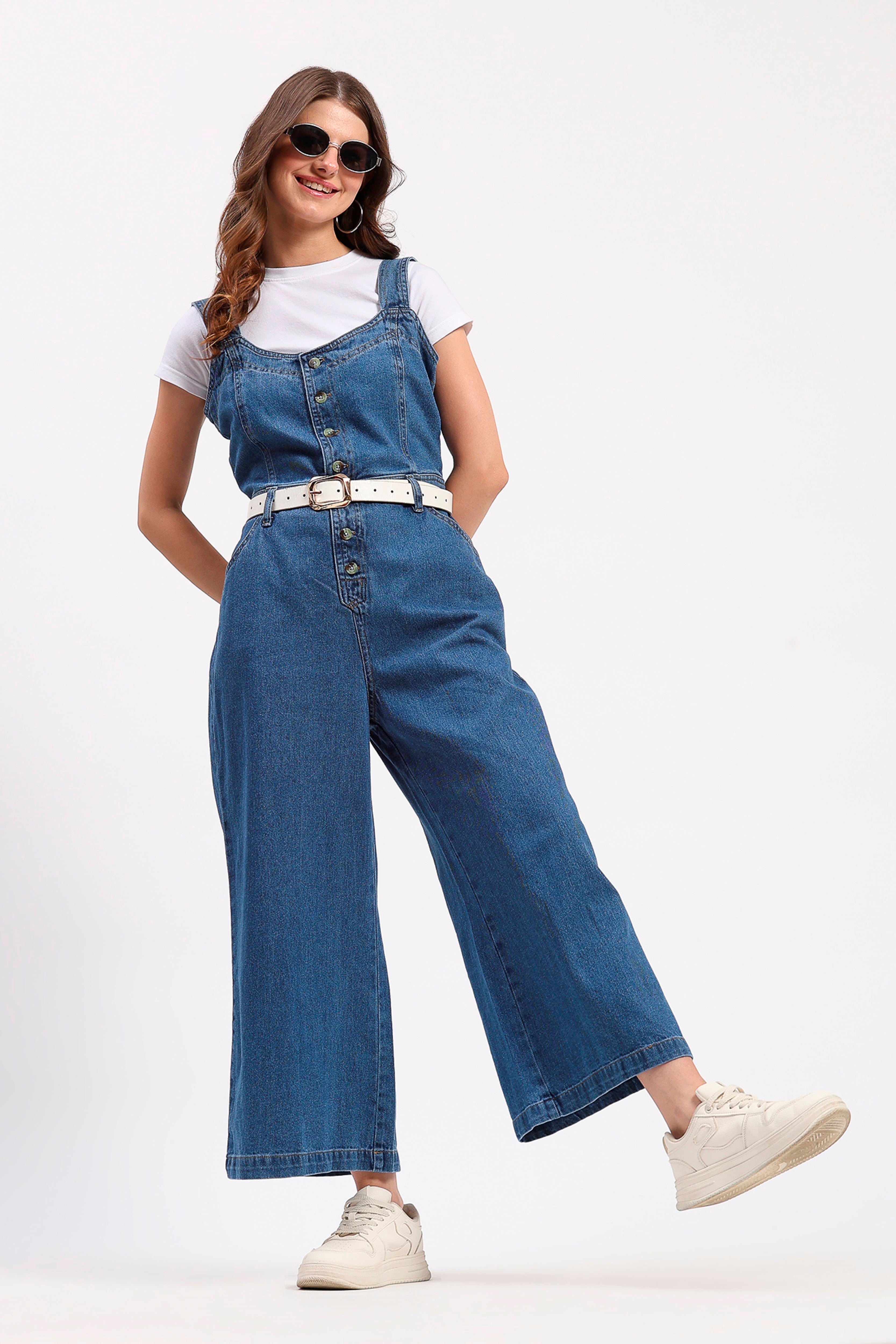 Blue Denim Jumpsuit