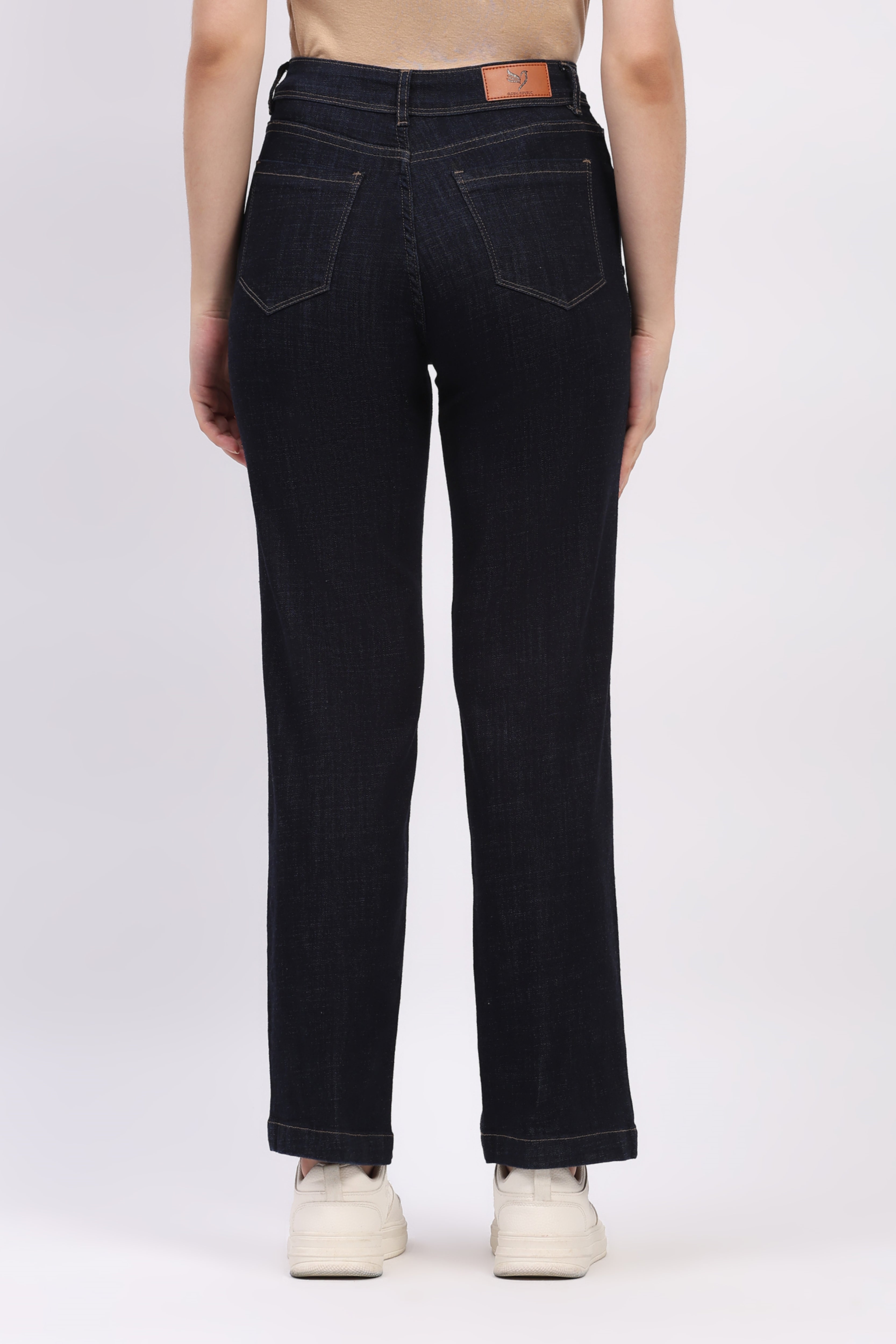 Blue Rivet Stud Detail Jeans