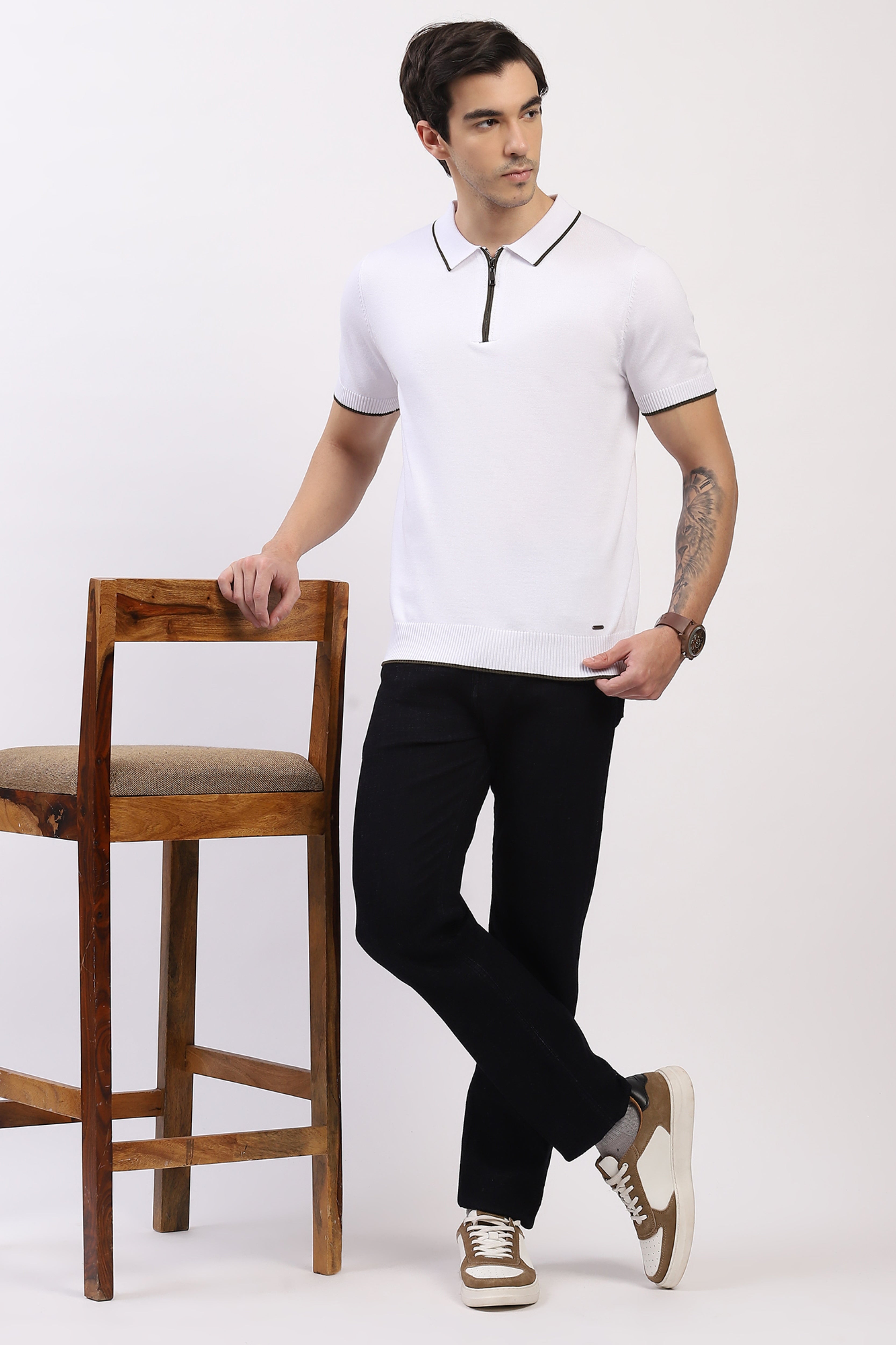 White Polo T-Shirt