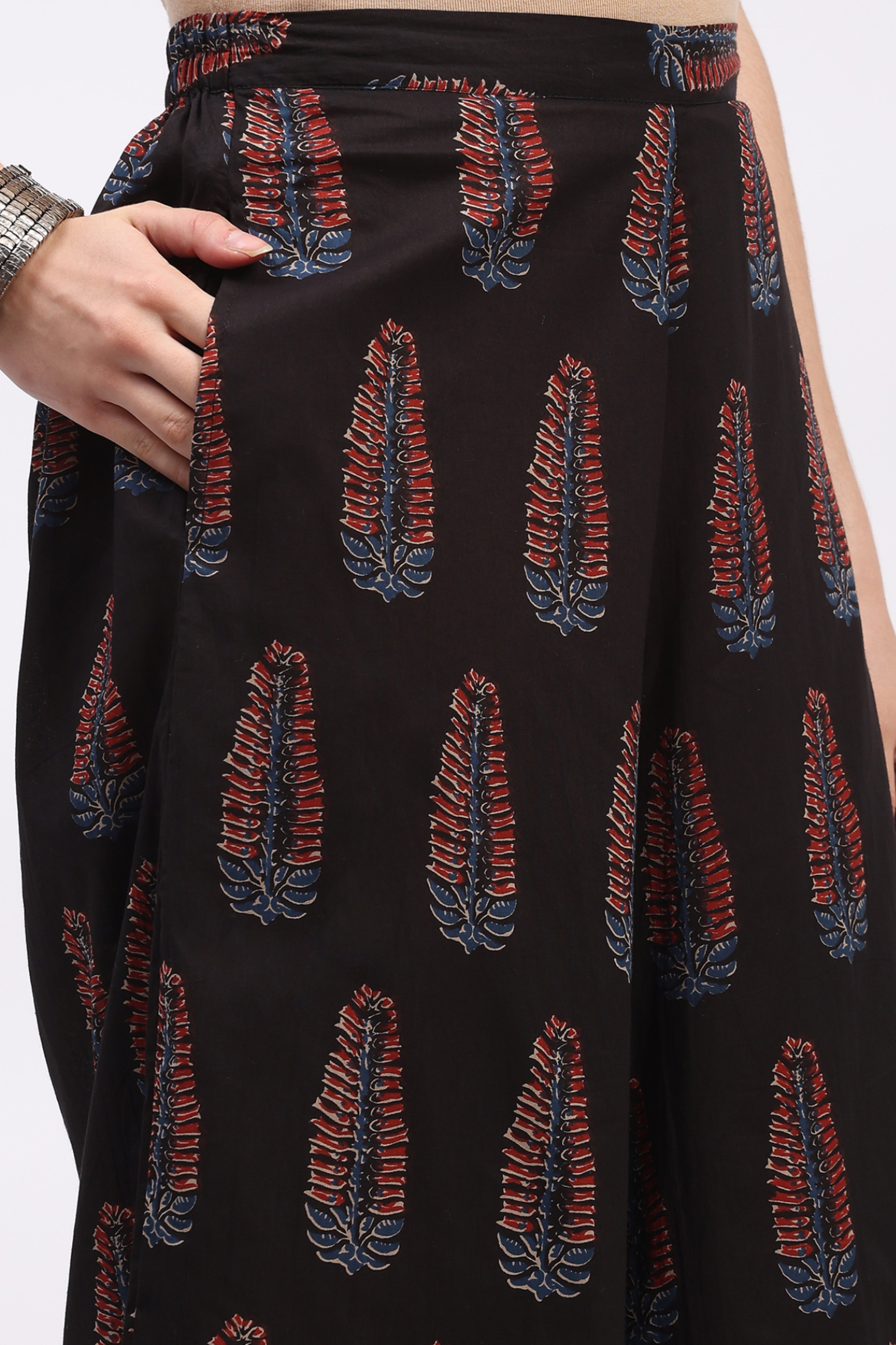 Rust Ethnic Motif Co-ord Set