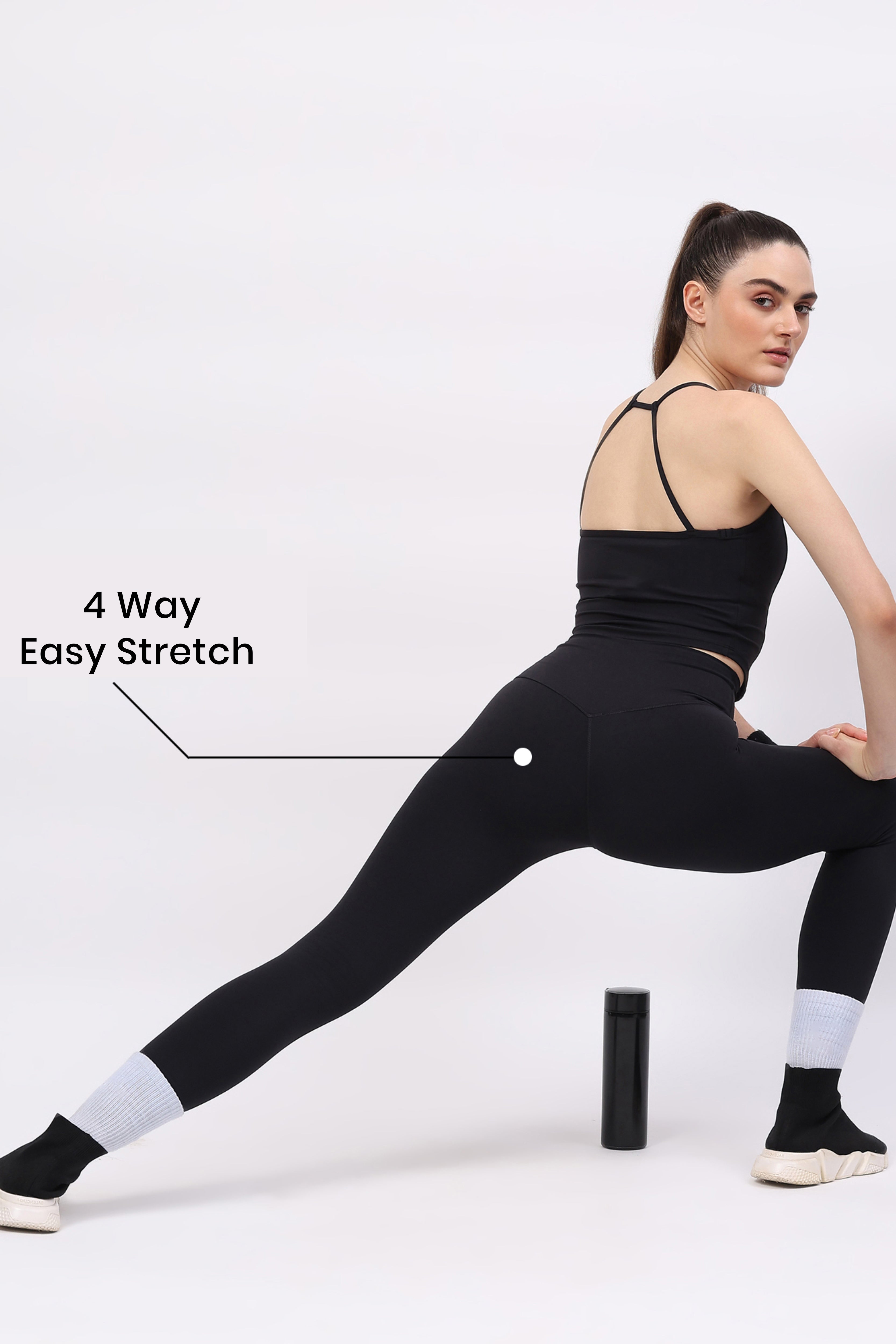 Black Ultra Stretchable Active Leggings