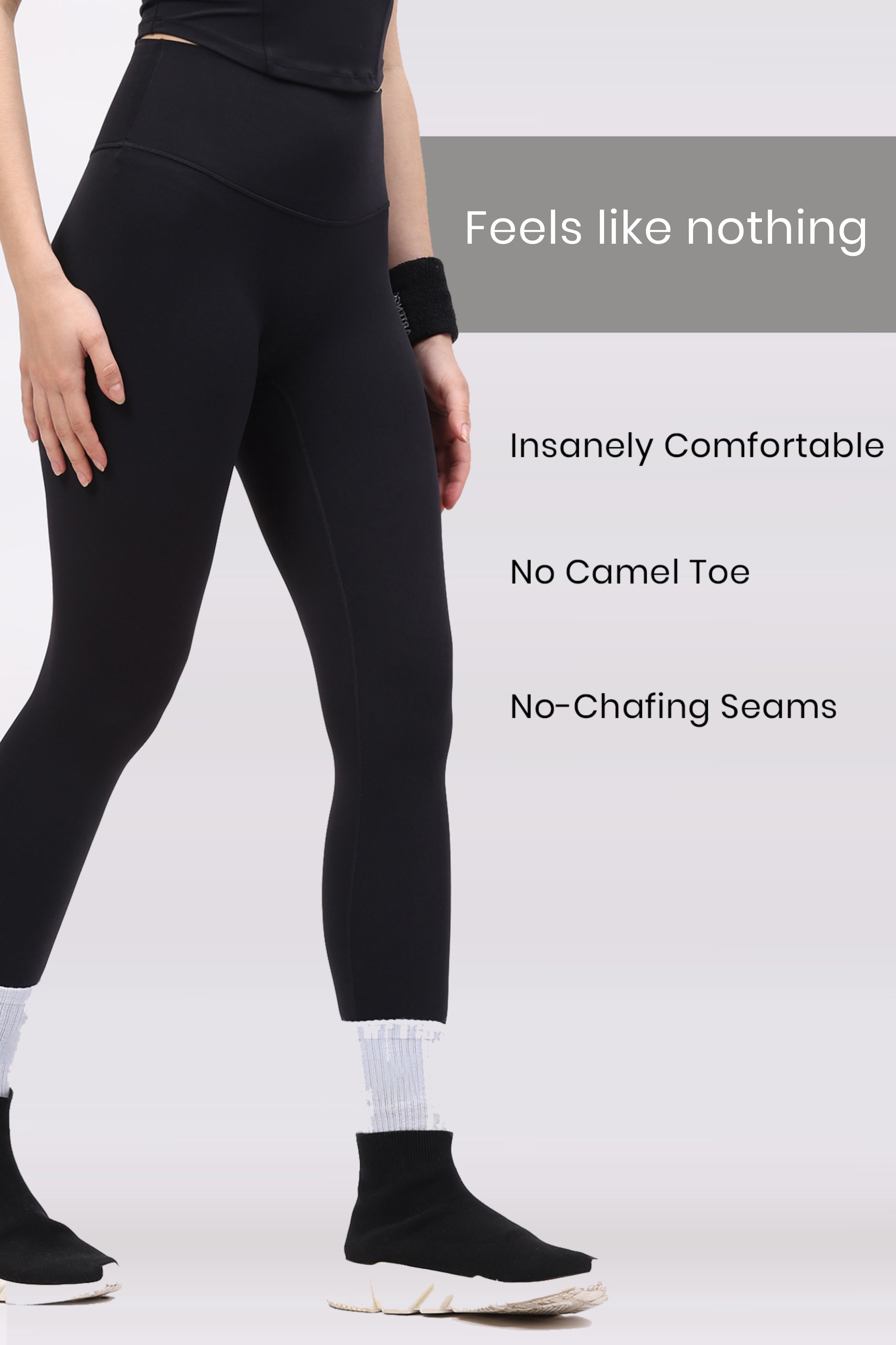 Black Ultra Stretchable Active Leggings