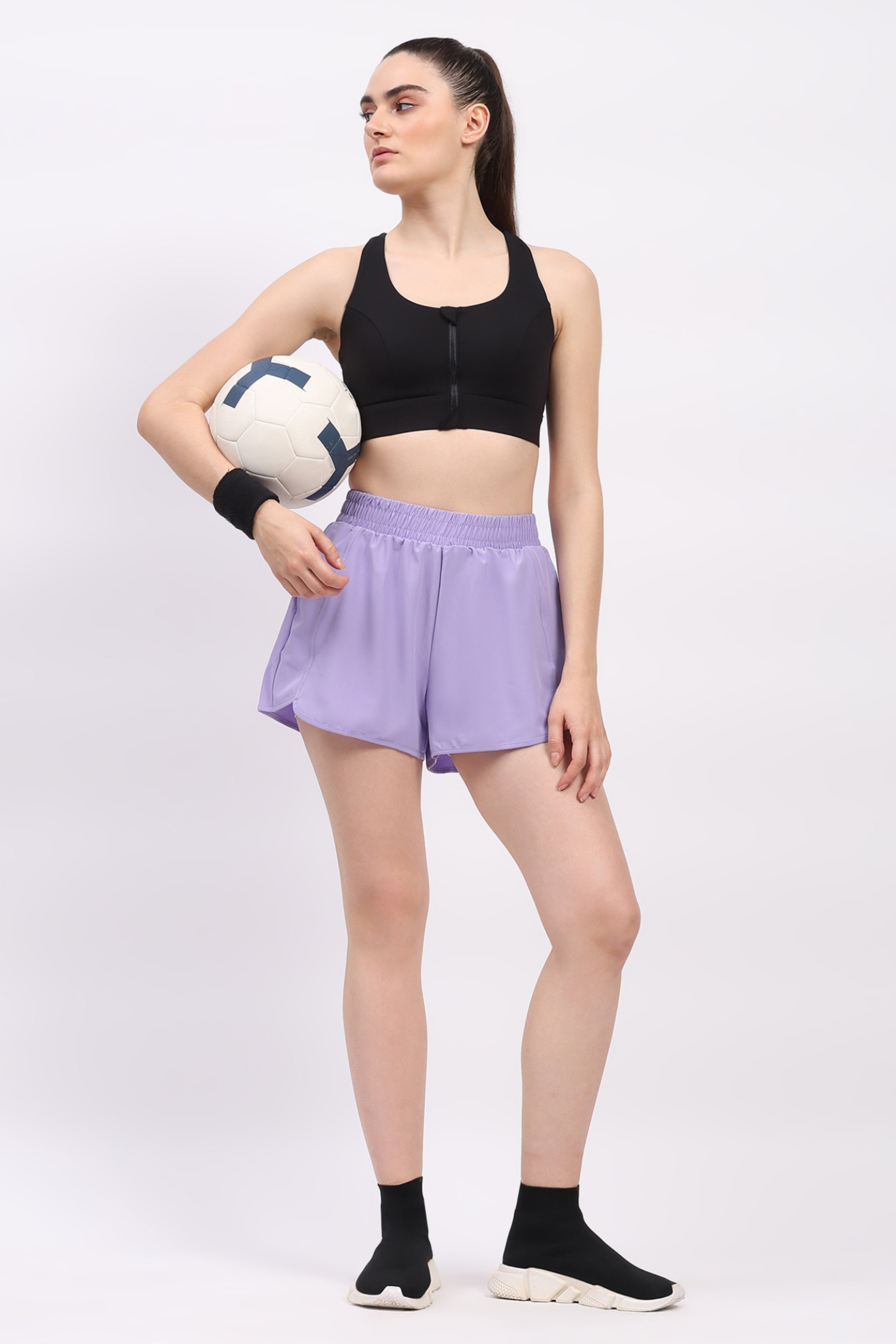 Lavender Athletic Quick-Dry Shorts