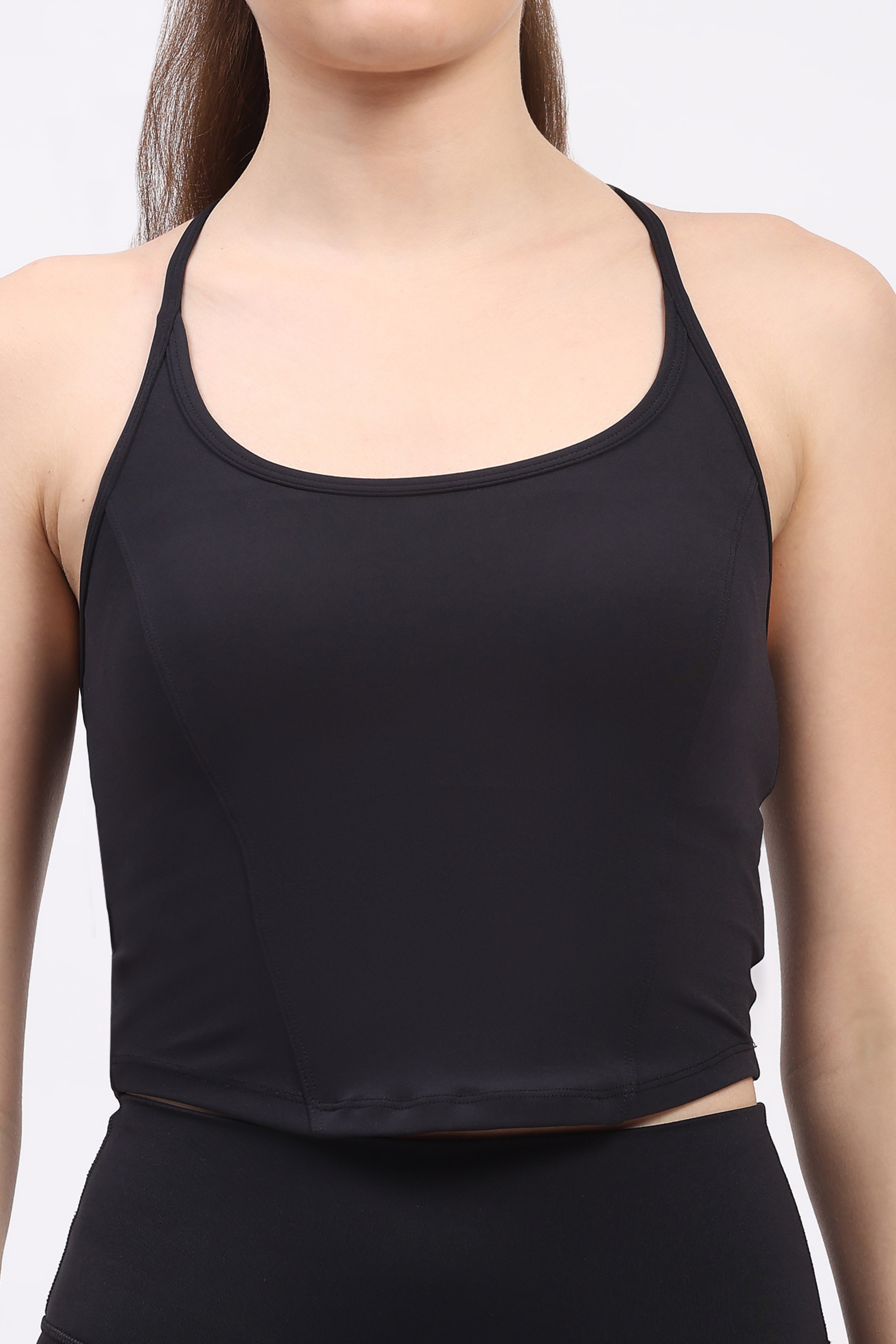 Black Power Fit Sports Top