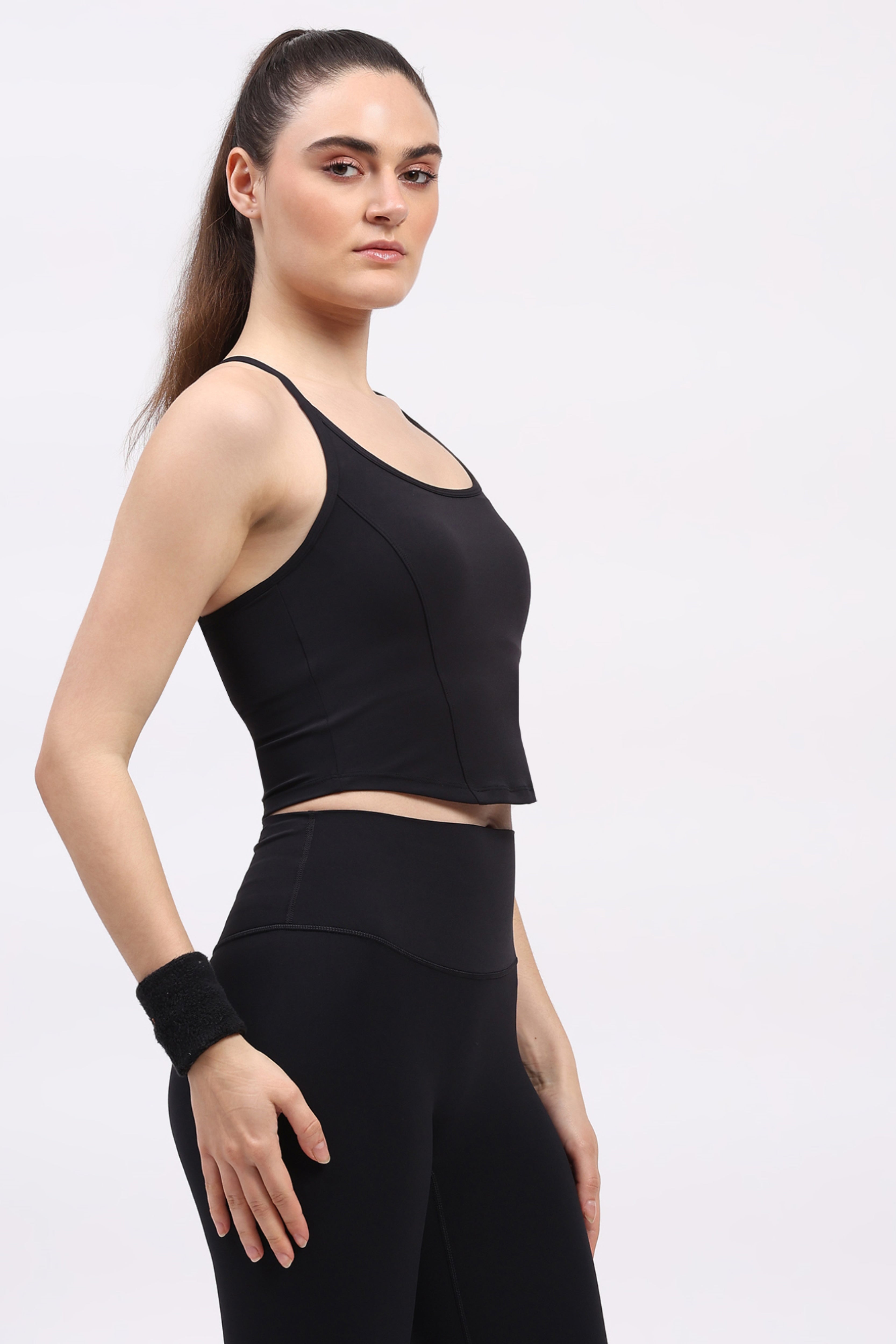 Black Power Fit Sports Top