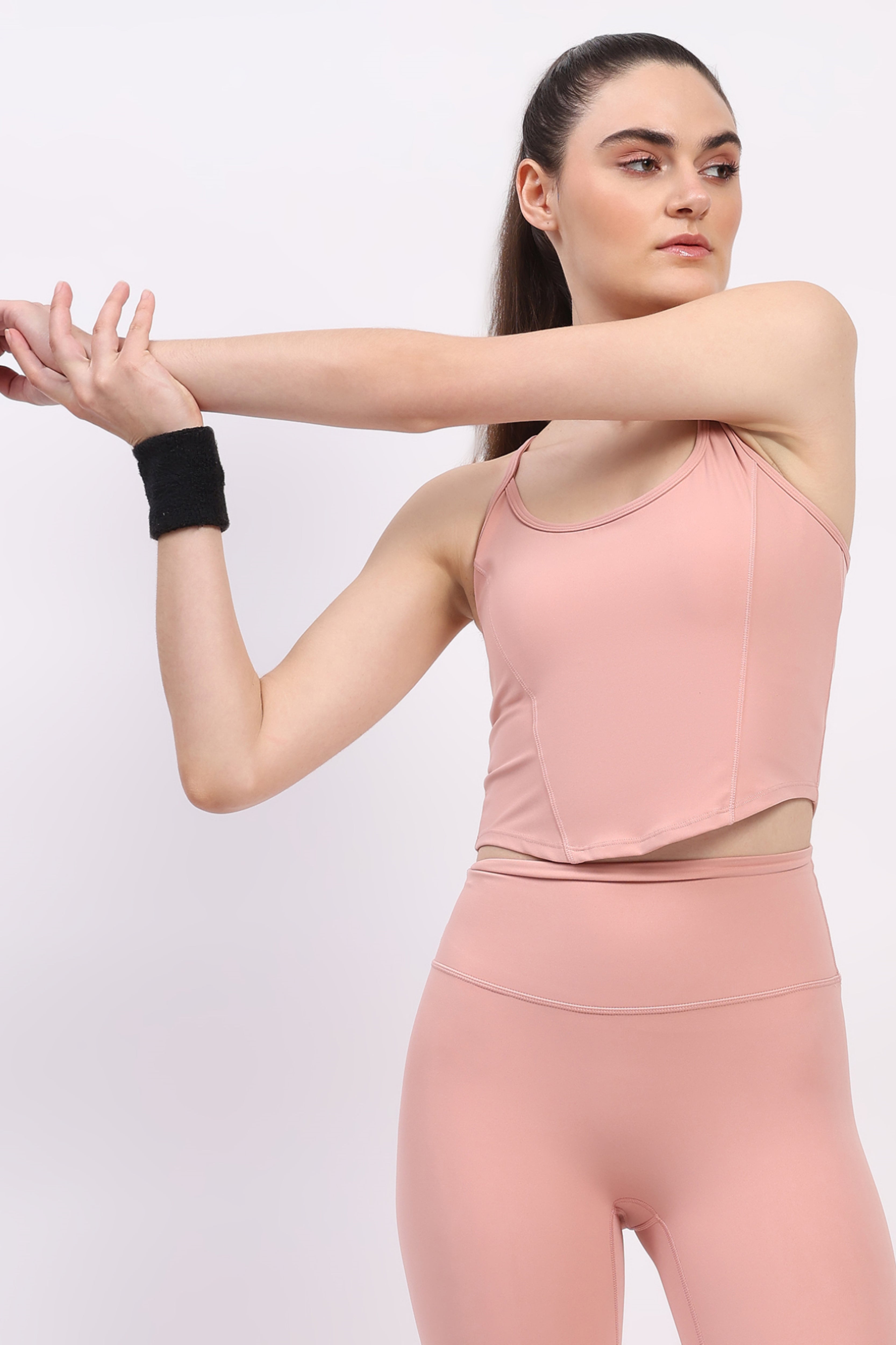 Pink Power Fit Sports Top