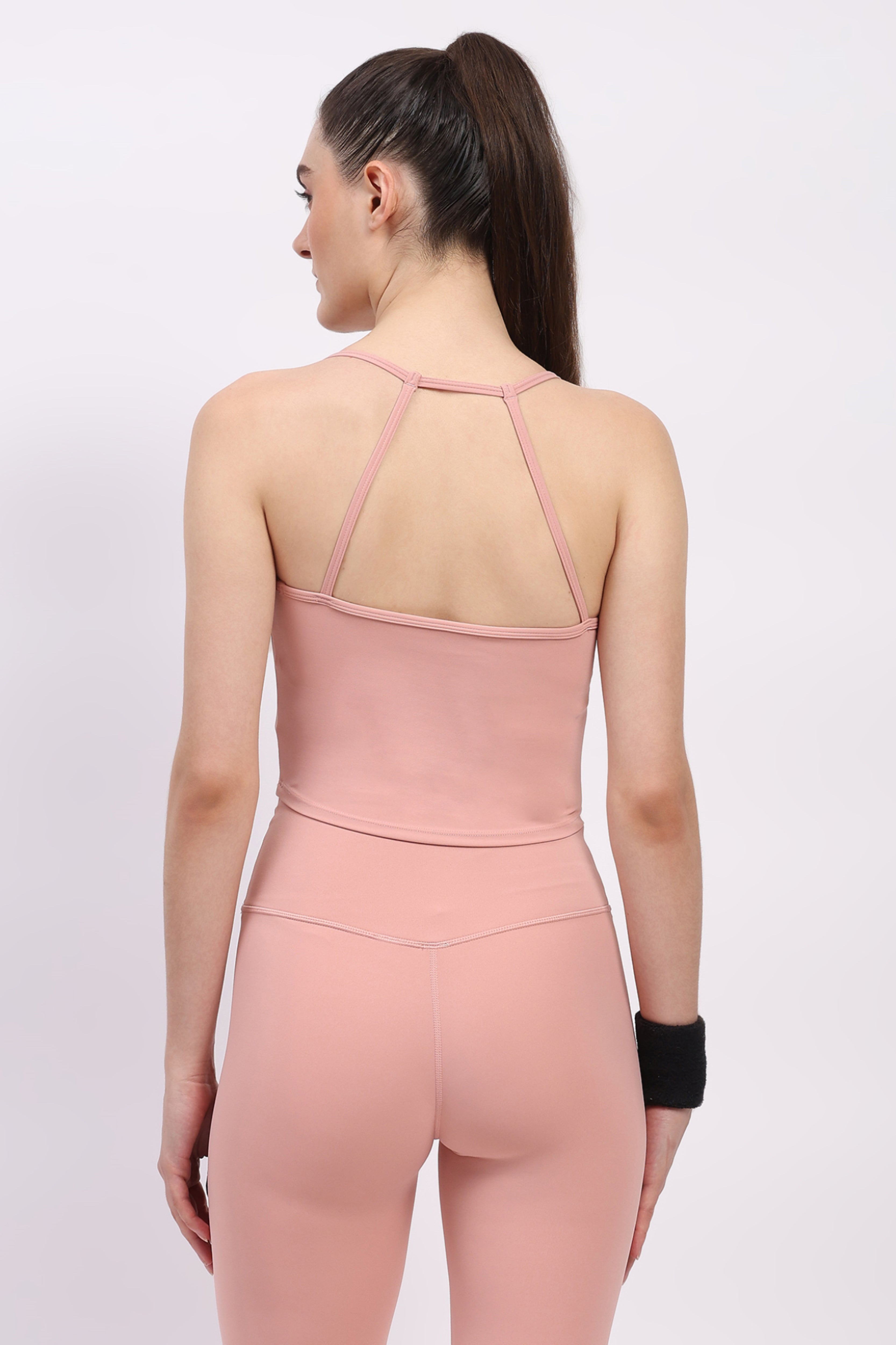 Pink Power Fit Sports Top