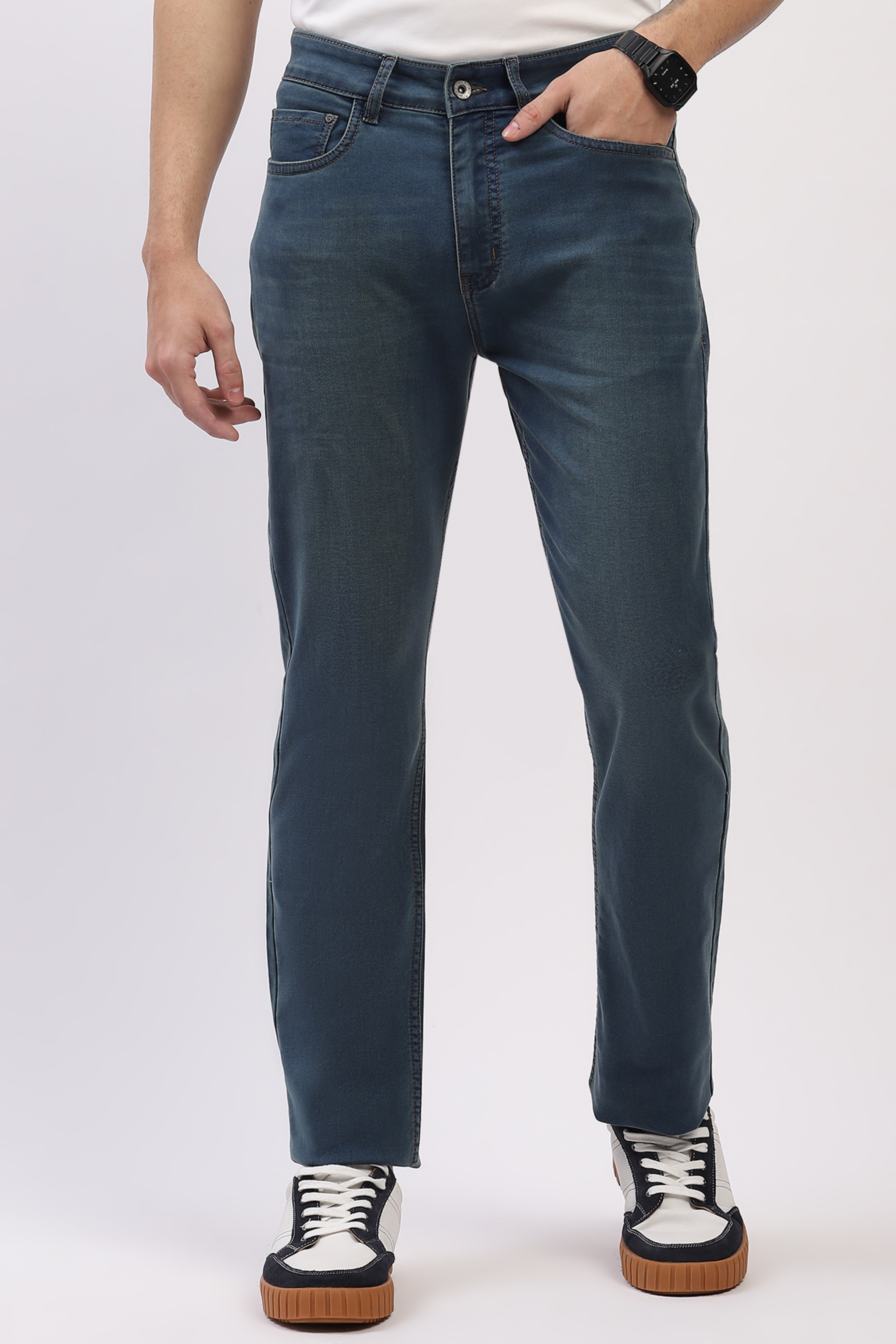 Blue Straight Fit Jeans