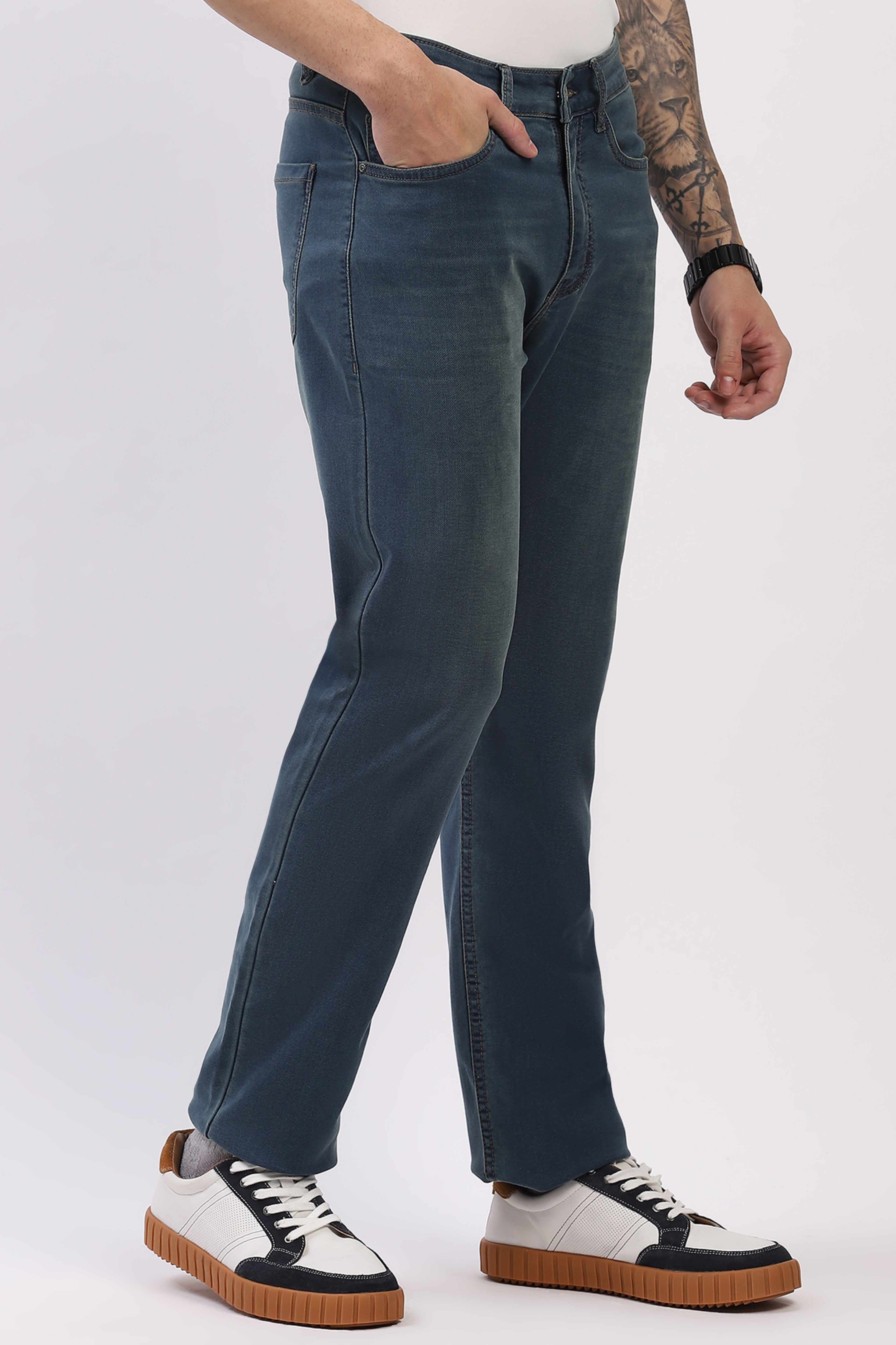 Blue Straight Fit Jeans