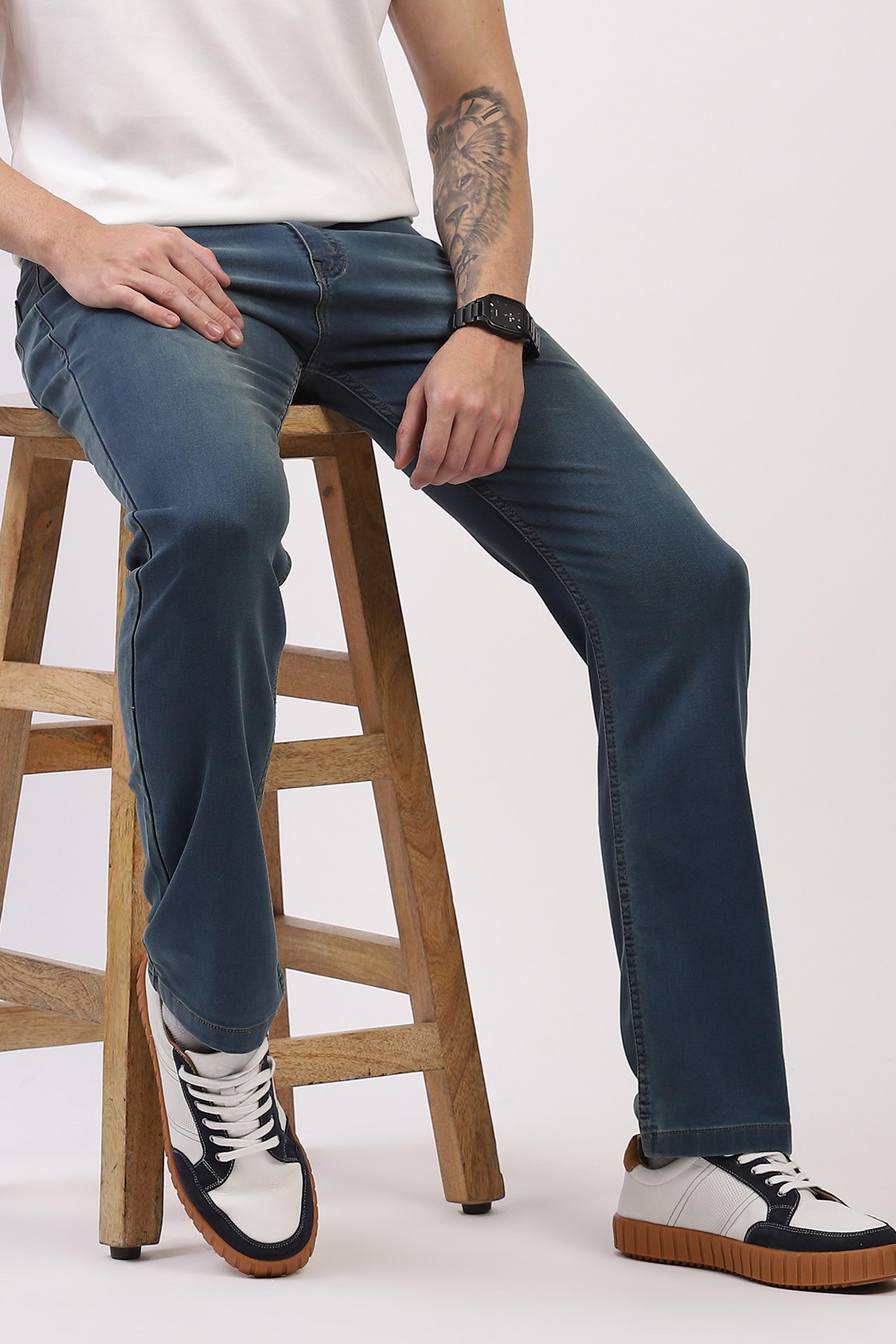Blue Straight Fit Jeans