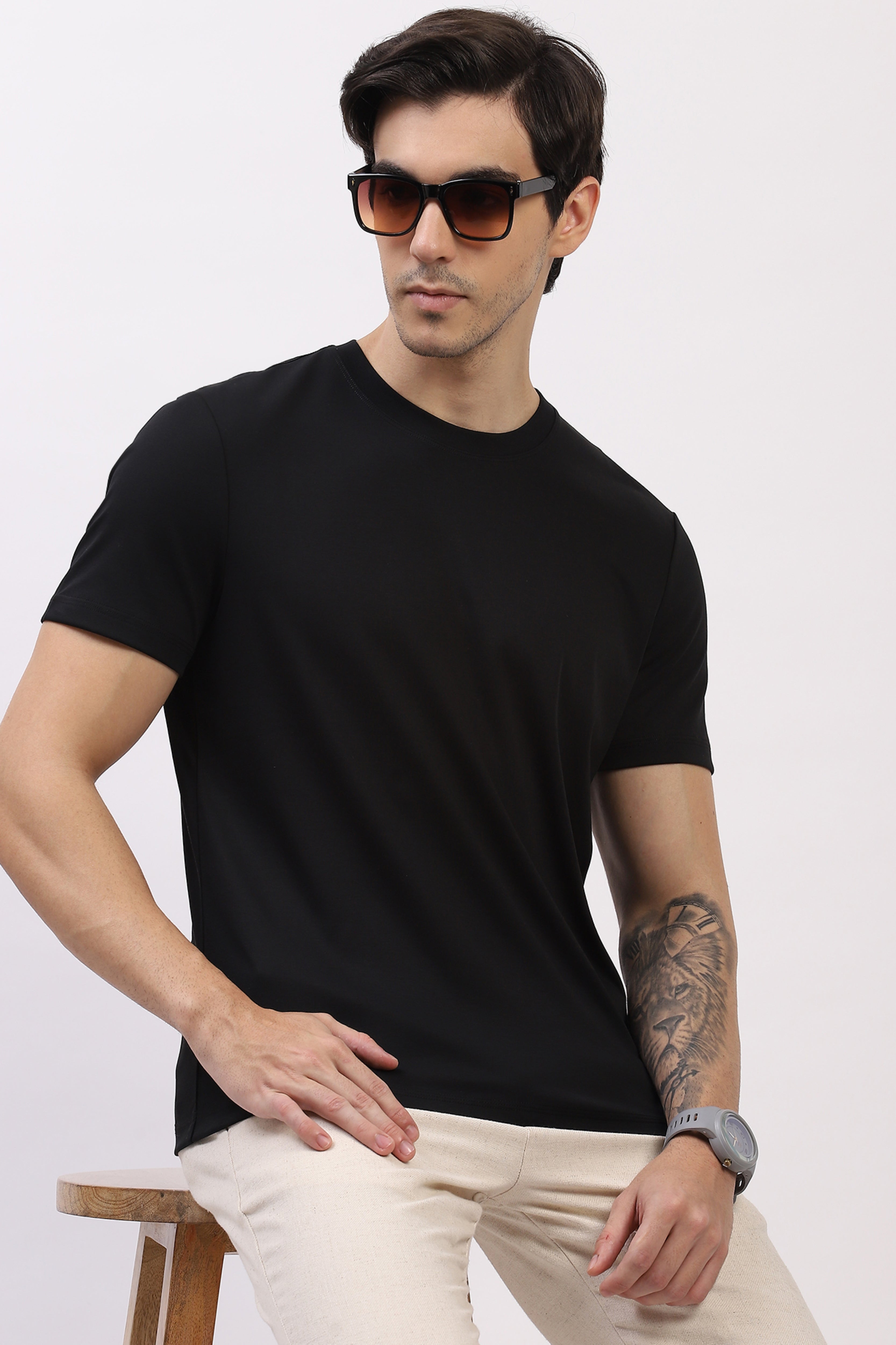 Classic Black Regular Fit T-Shirt