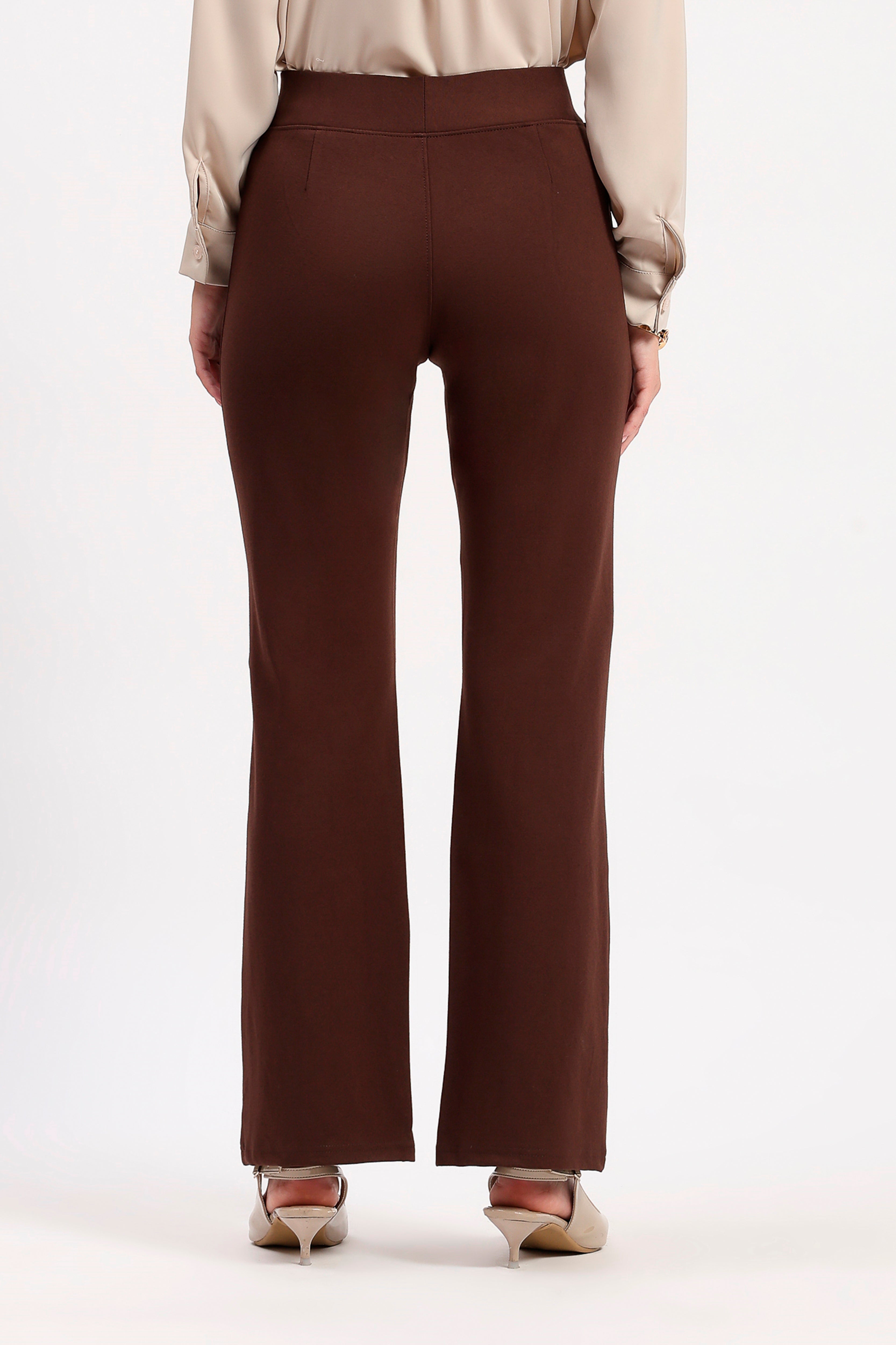 Brown Bootcut Jeggings