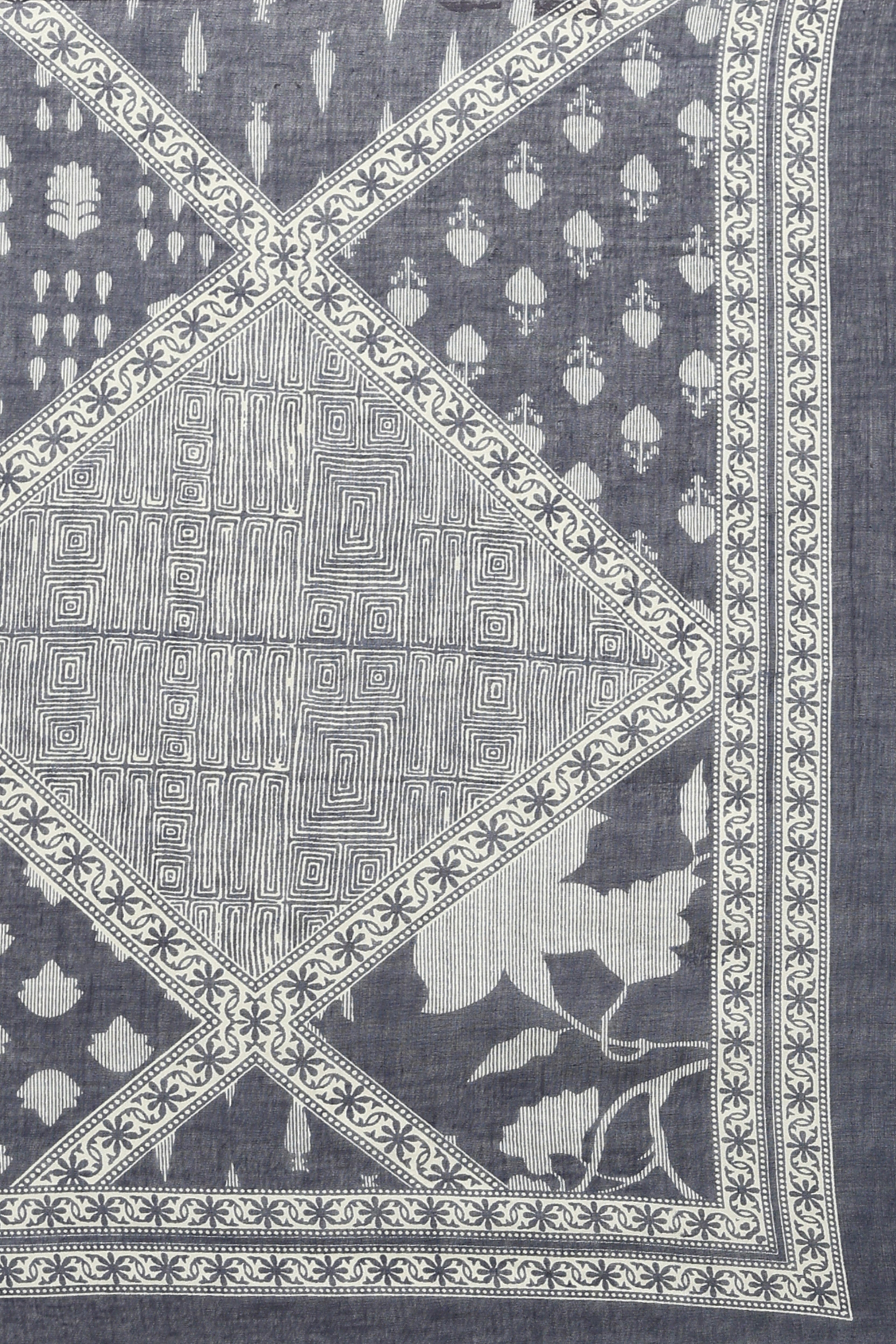 Navy Blue Mirror Work Kurta Set