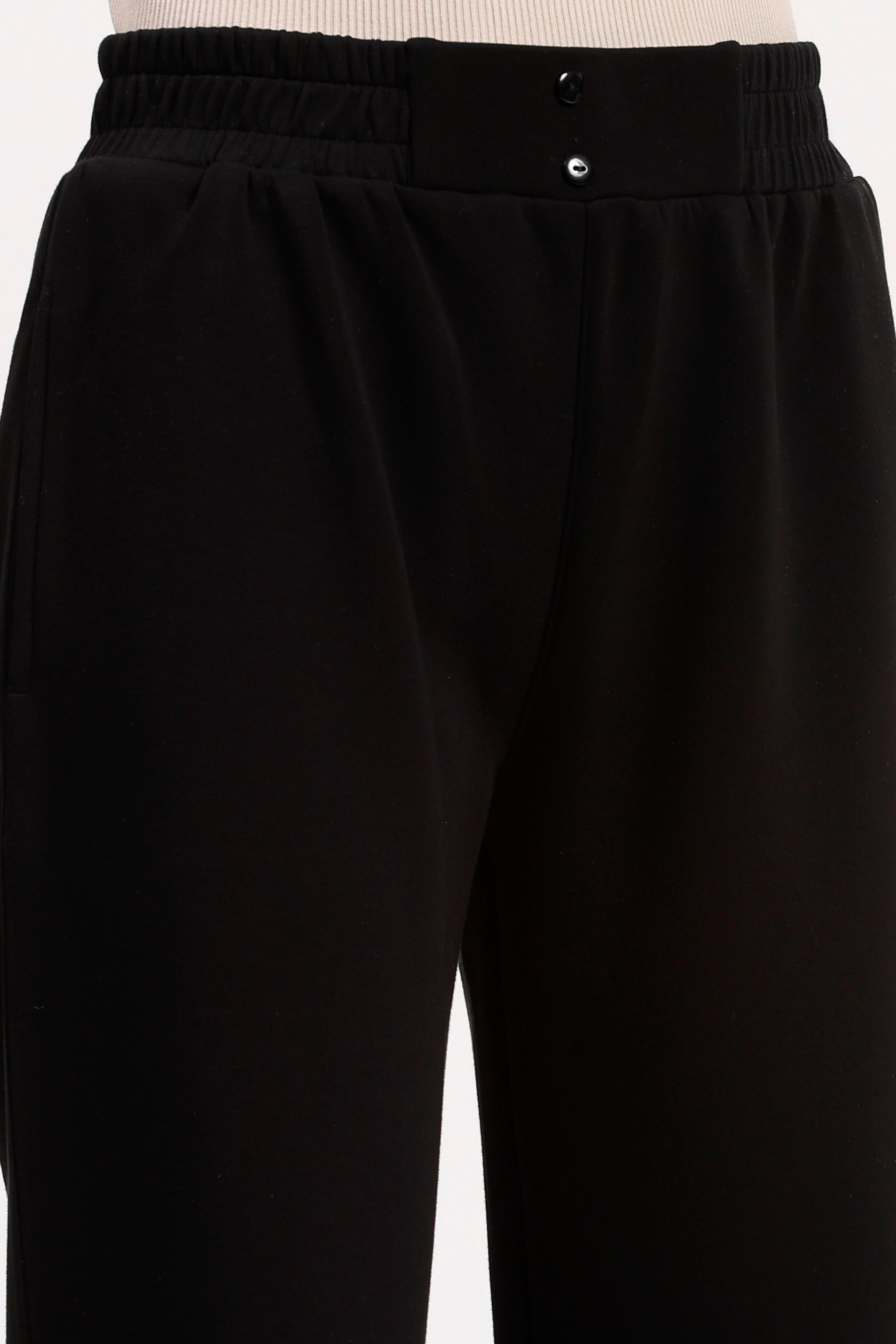 Black Straight Fit Lower