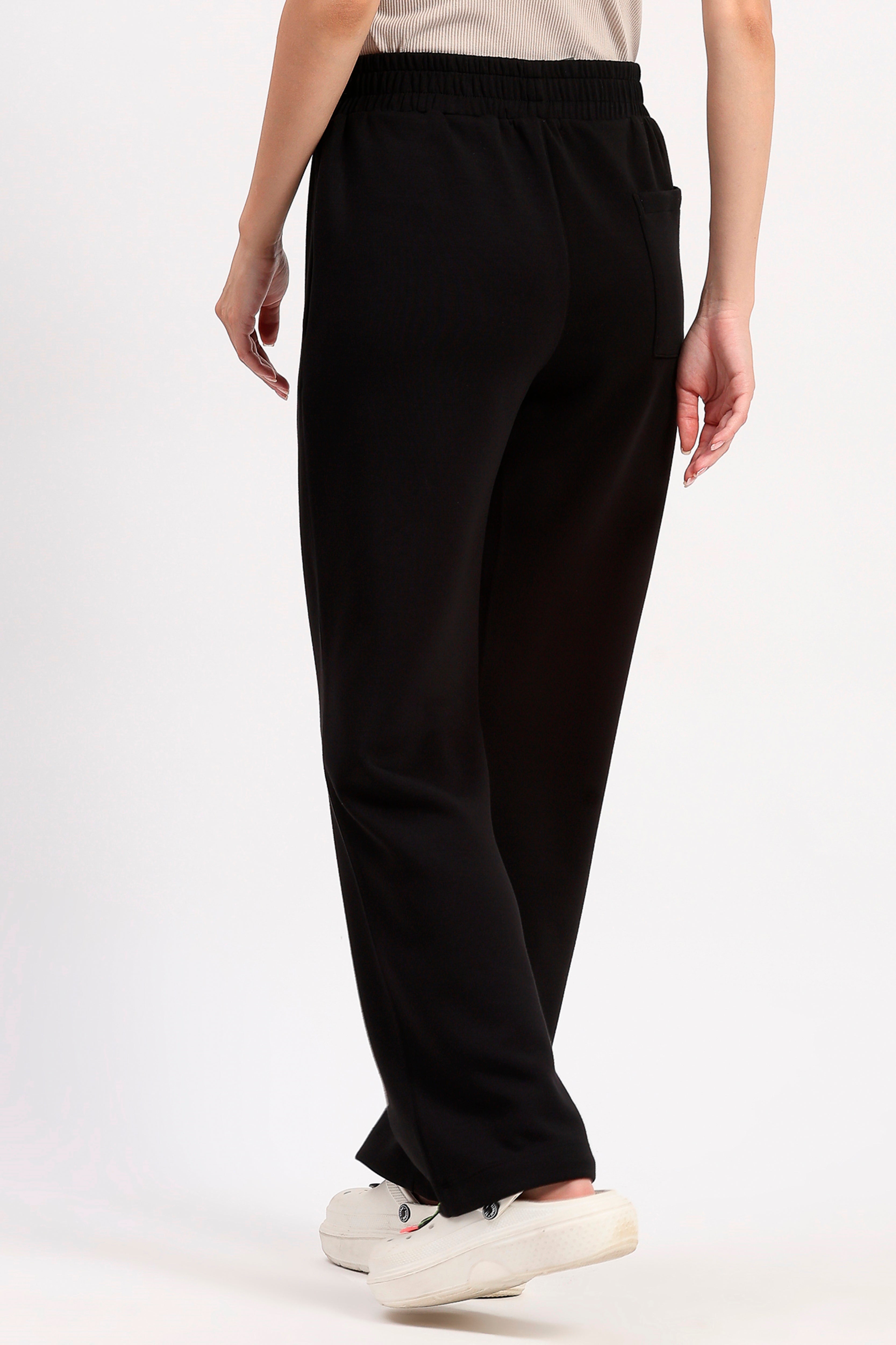 Black Straight Fit Lower