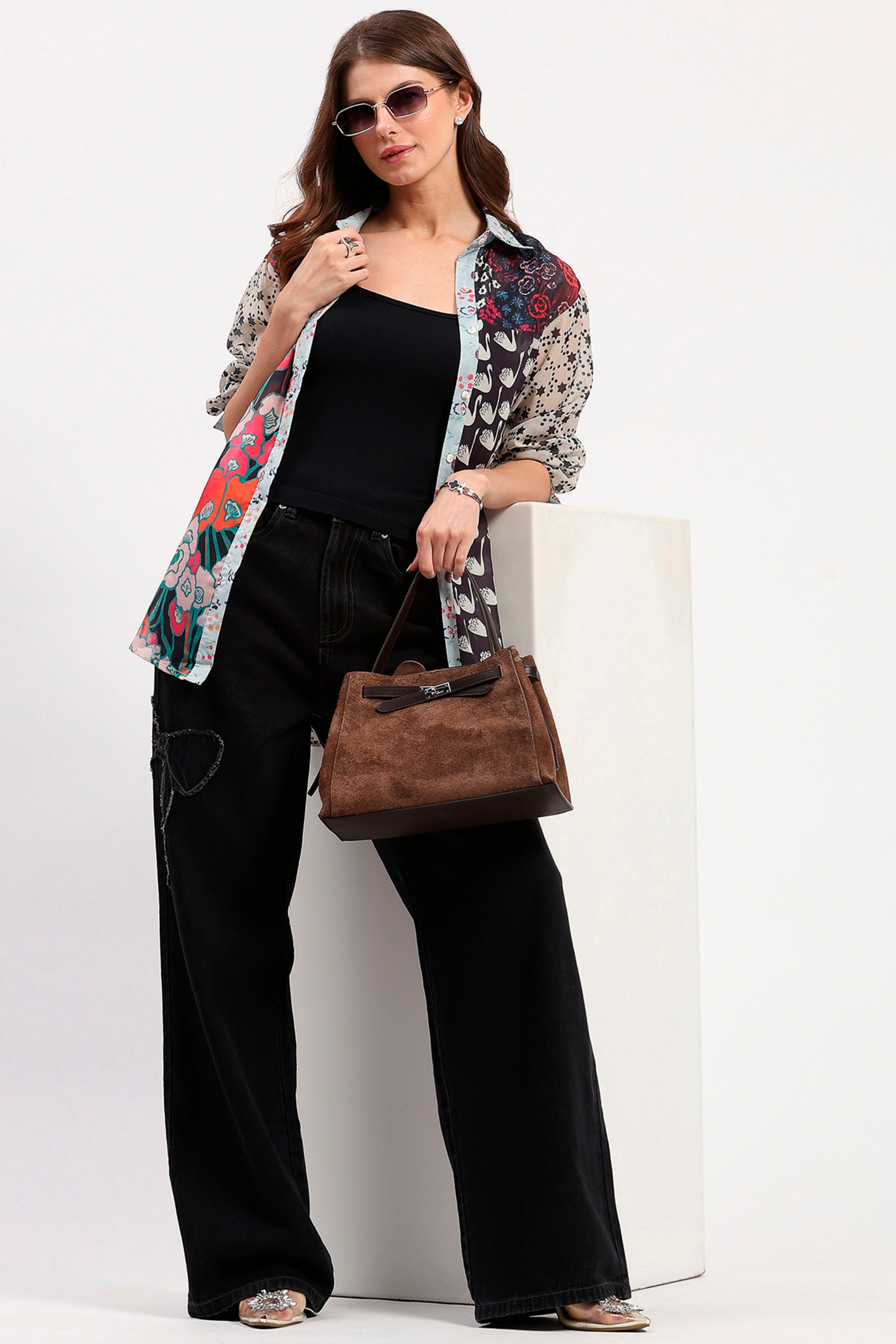 Multicolor Printed Lightweight Shirt