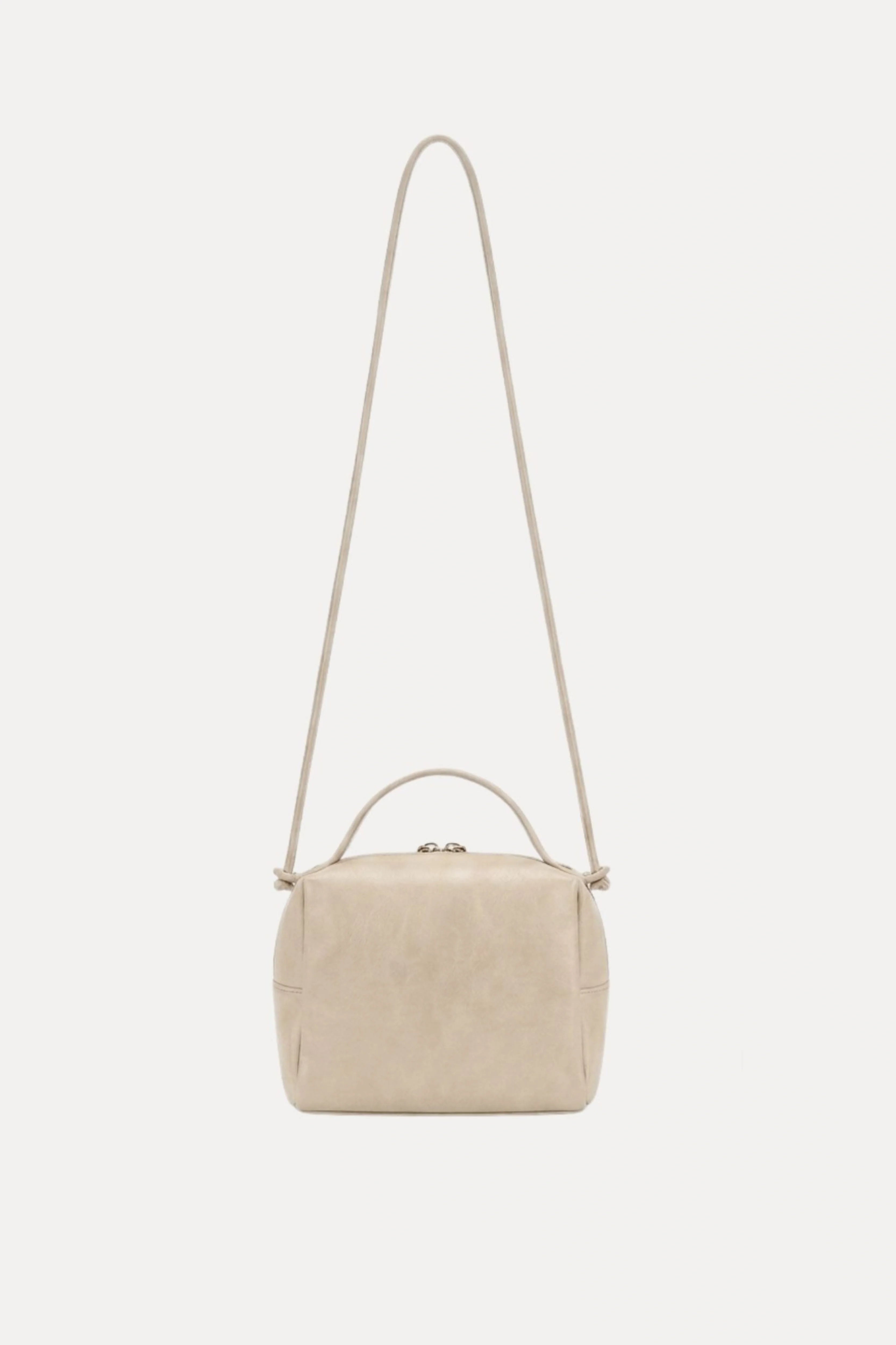 Cream Braided Shoulder Bag-Global Republic