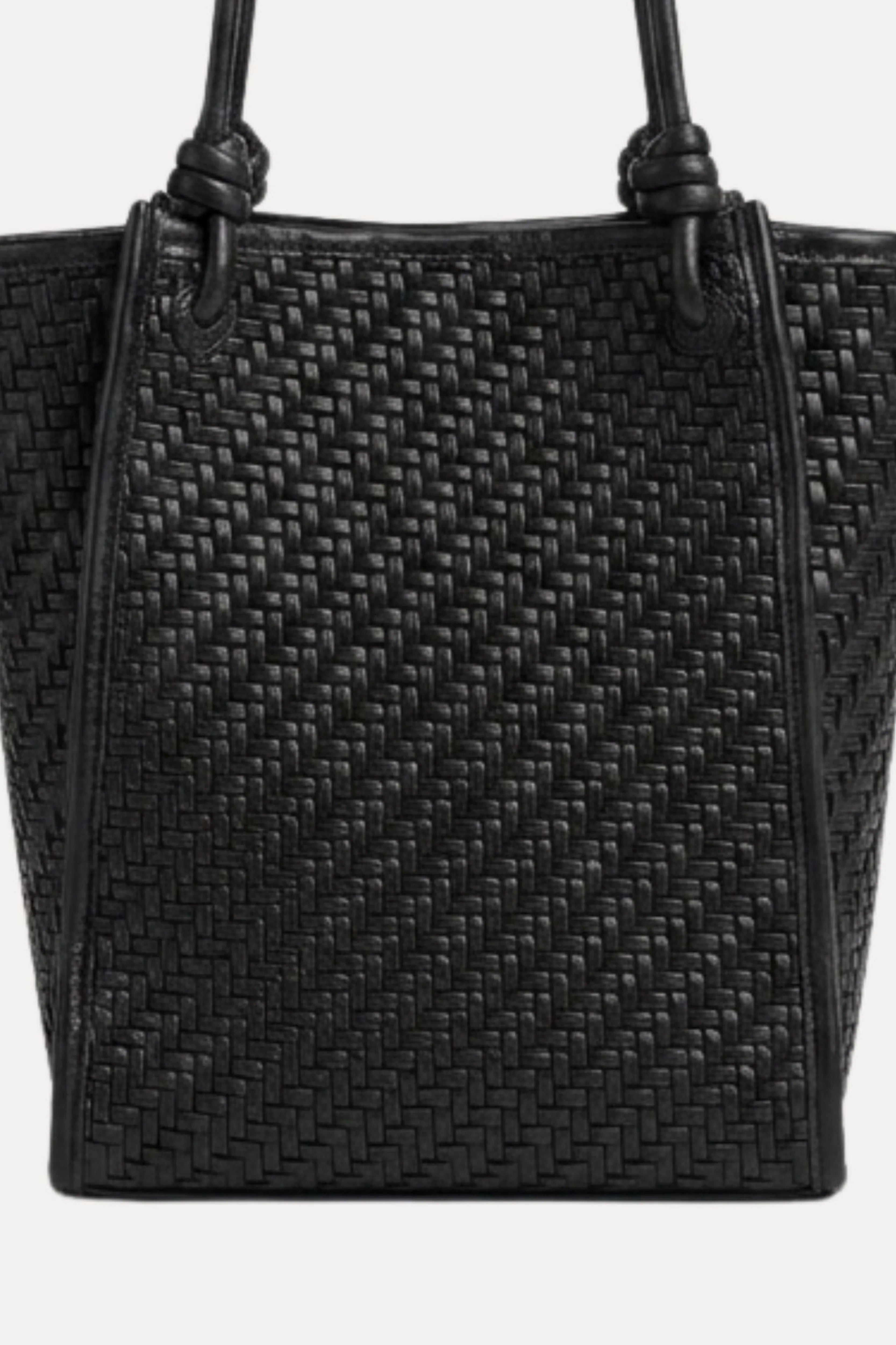 Midnight Black Braided Shoulder Bag-Global Republic