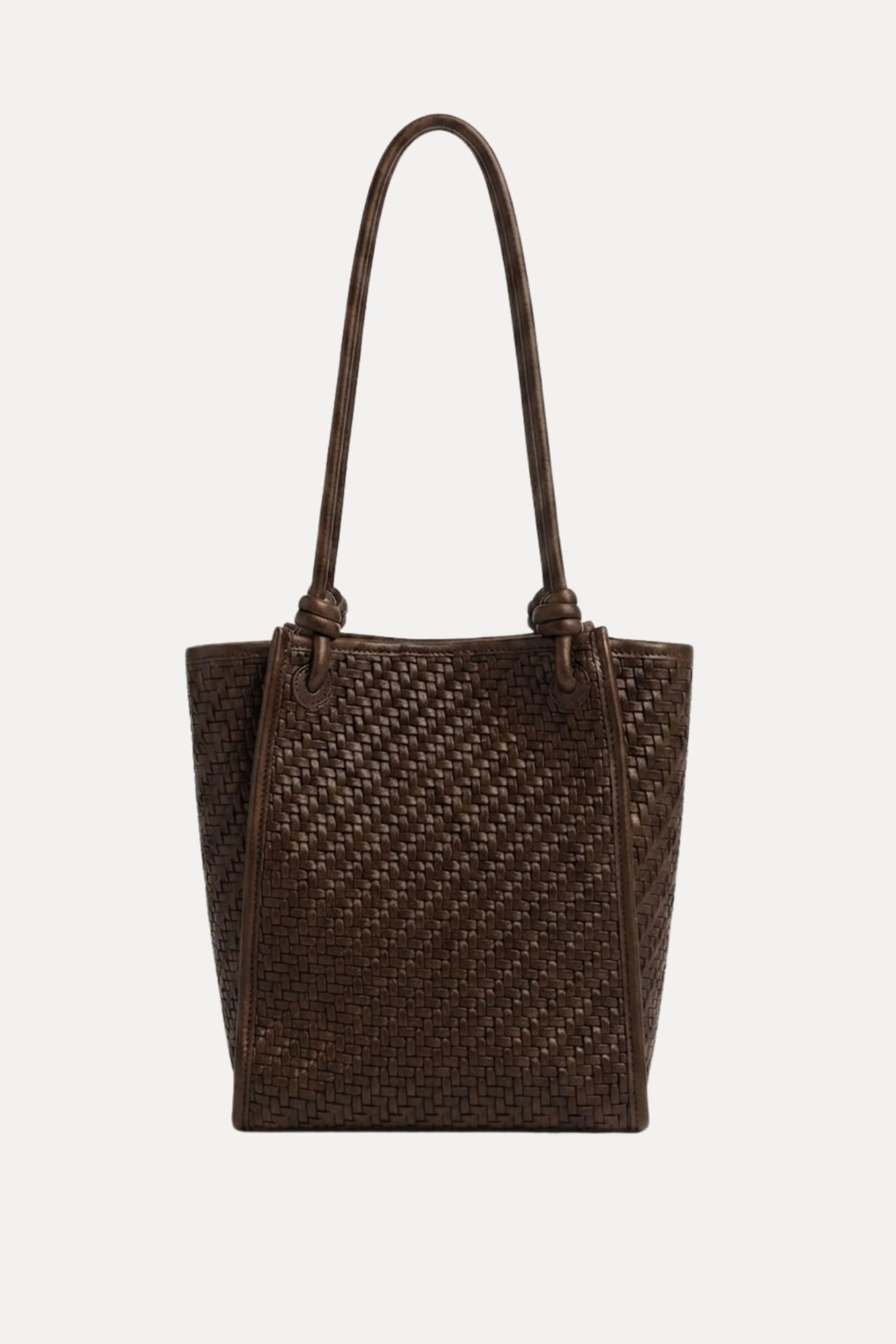 Tan Braided Shoulder Bag-Global Republic