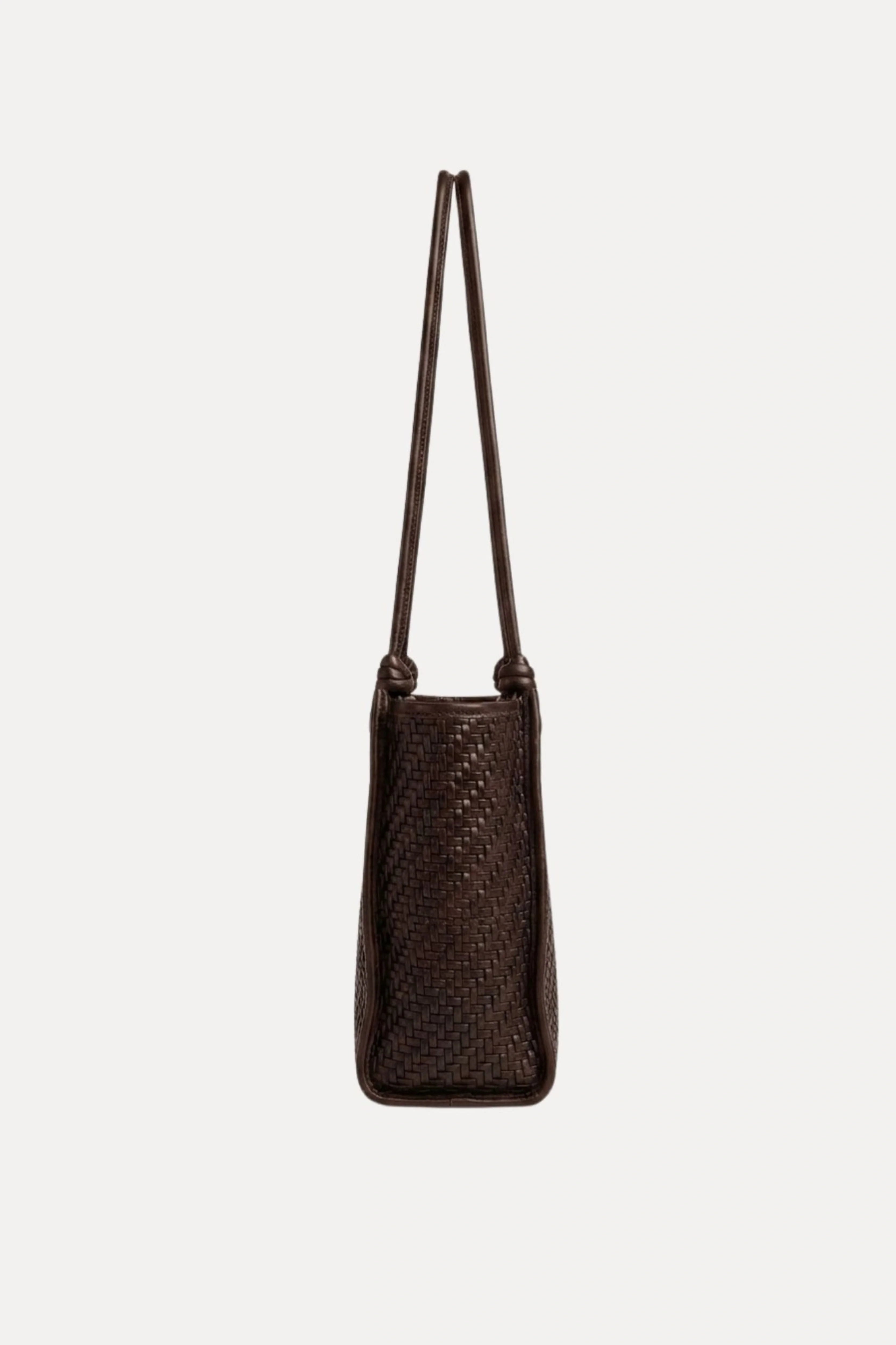 Tan Braided Shoulder Bag-Global Republic