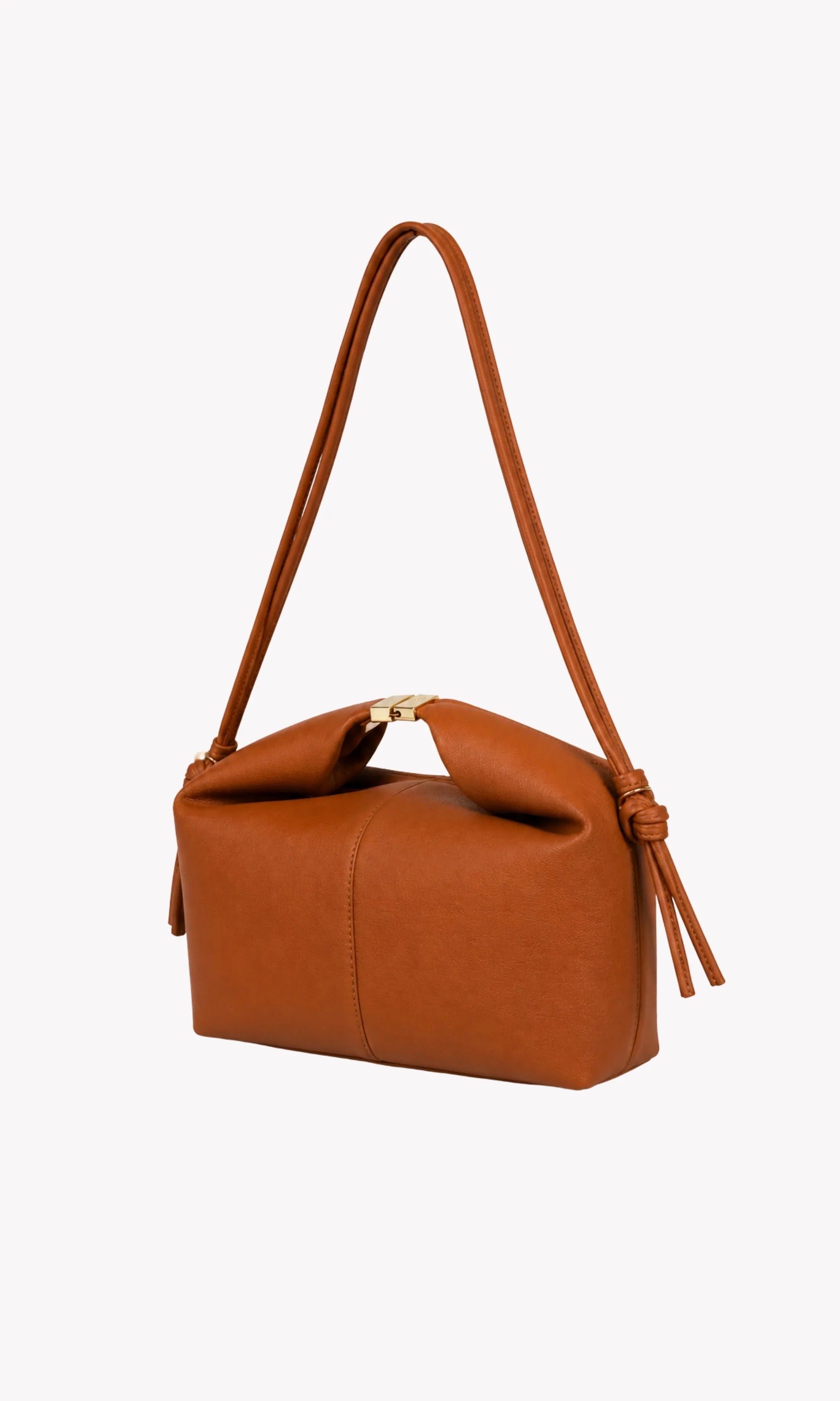 Tan Structured Handbag-Global Republic