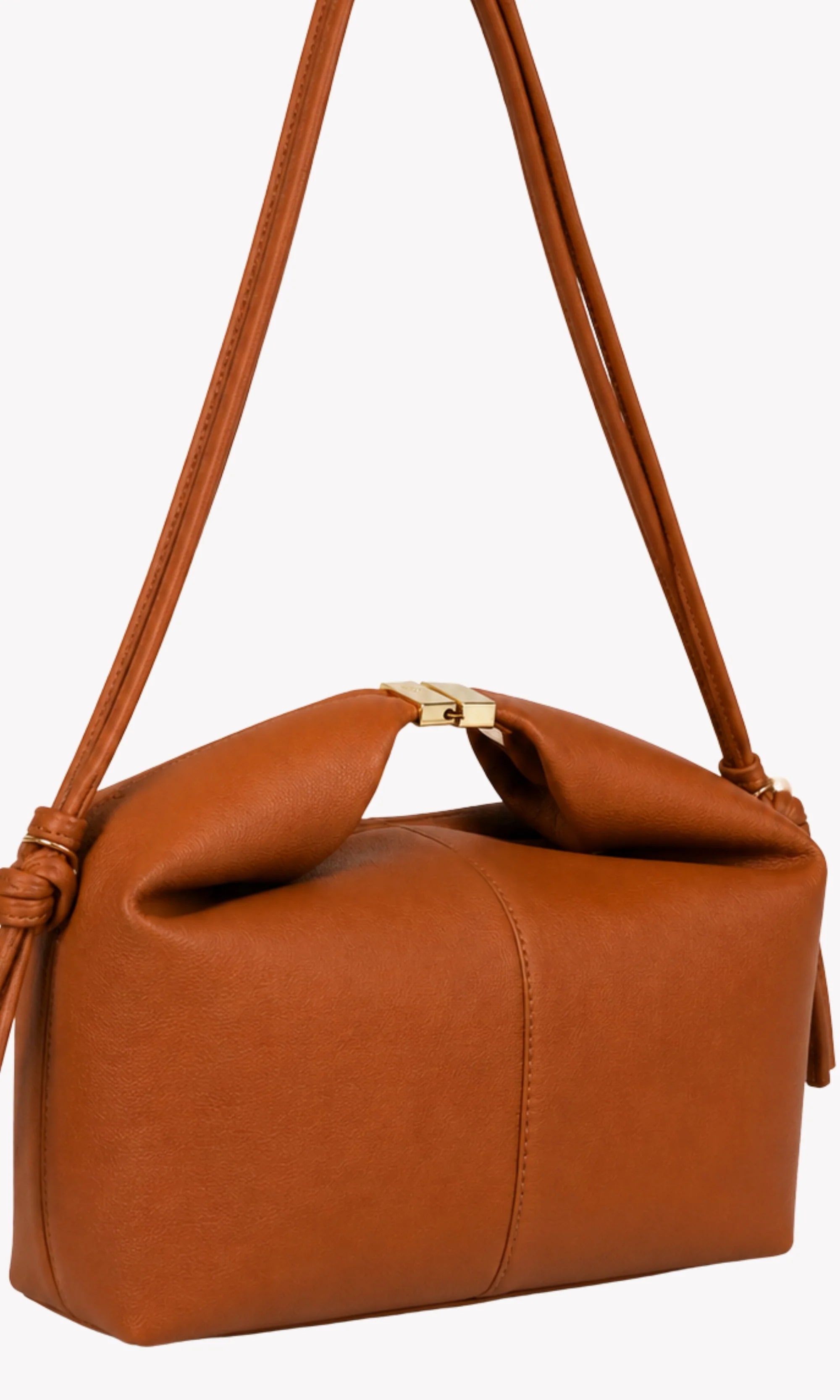 Tan Structured Handbag-Global Republic