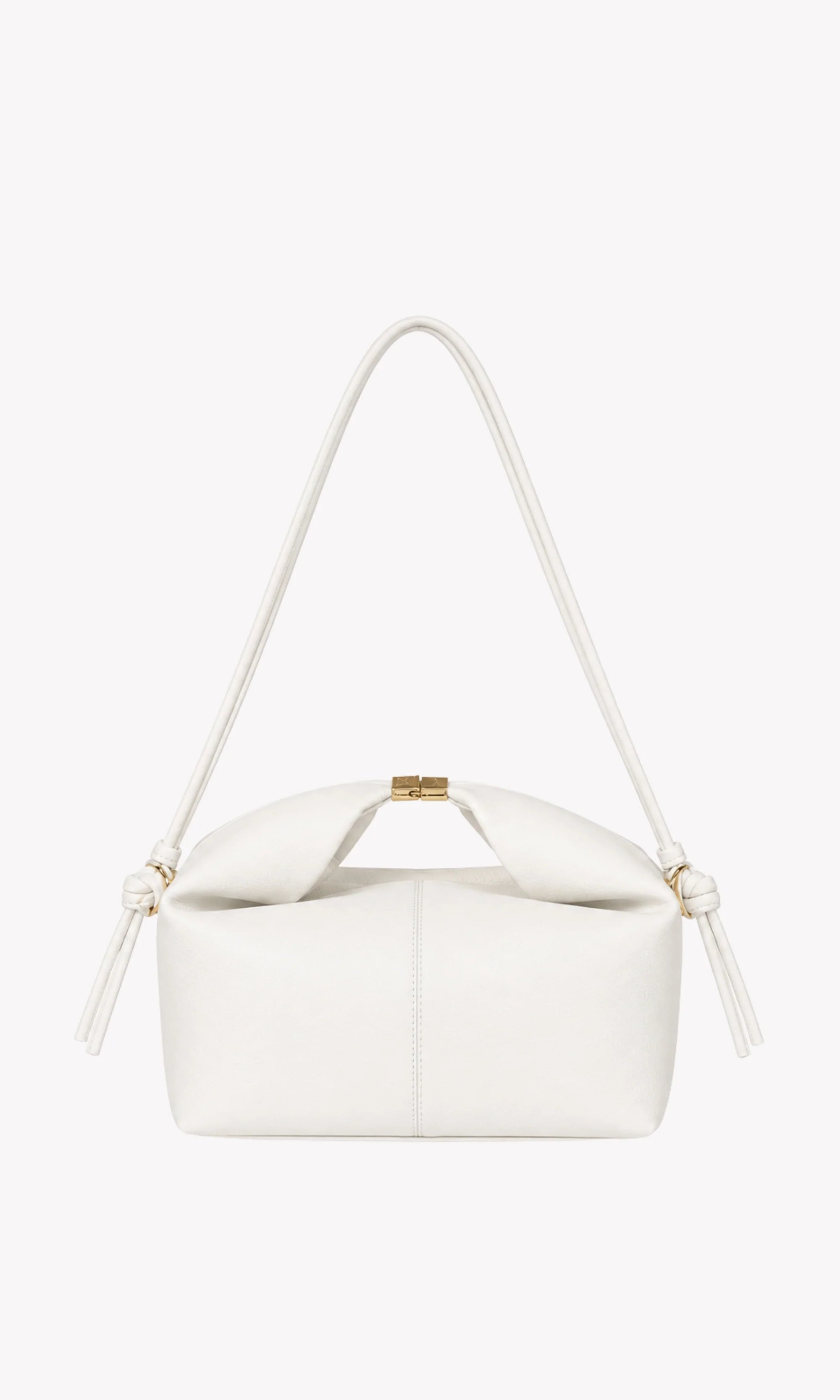 White Structured Handbag-Global Republic