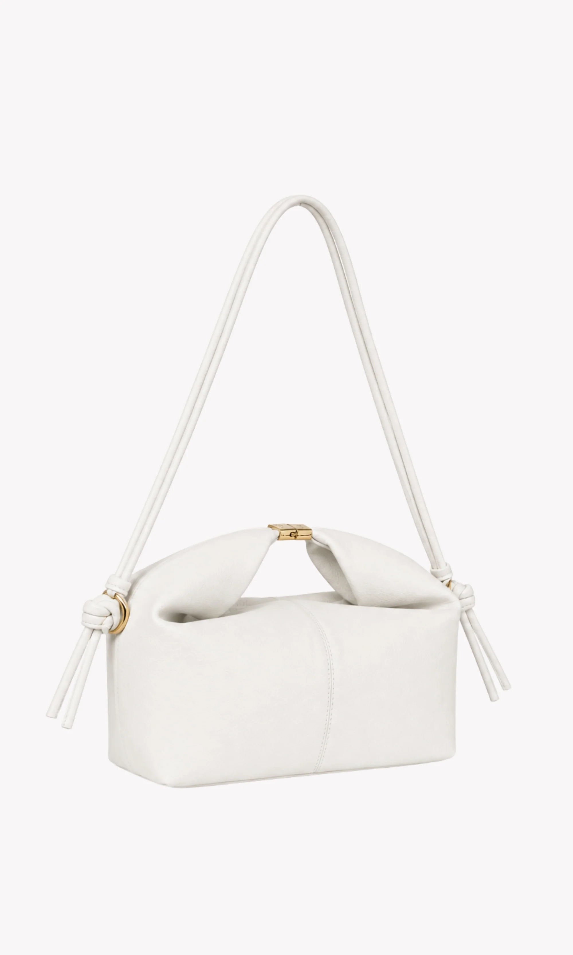 White Structured Handbag-Global Republic