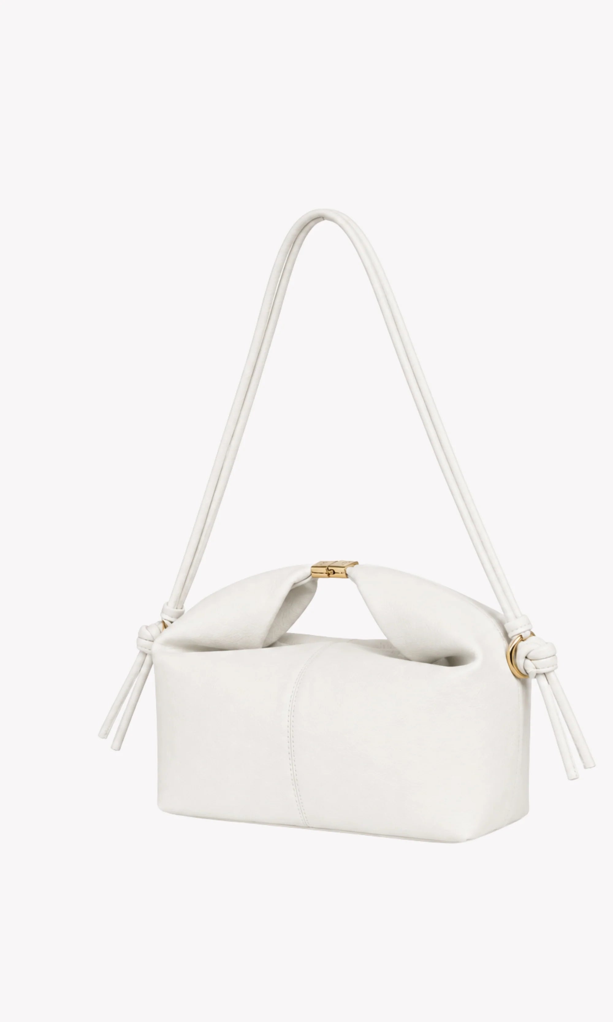 White Structured Handbag-Global Republic