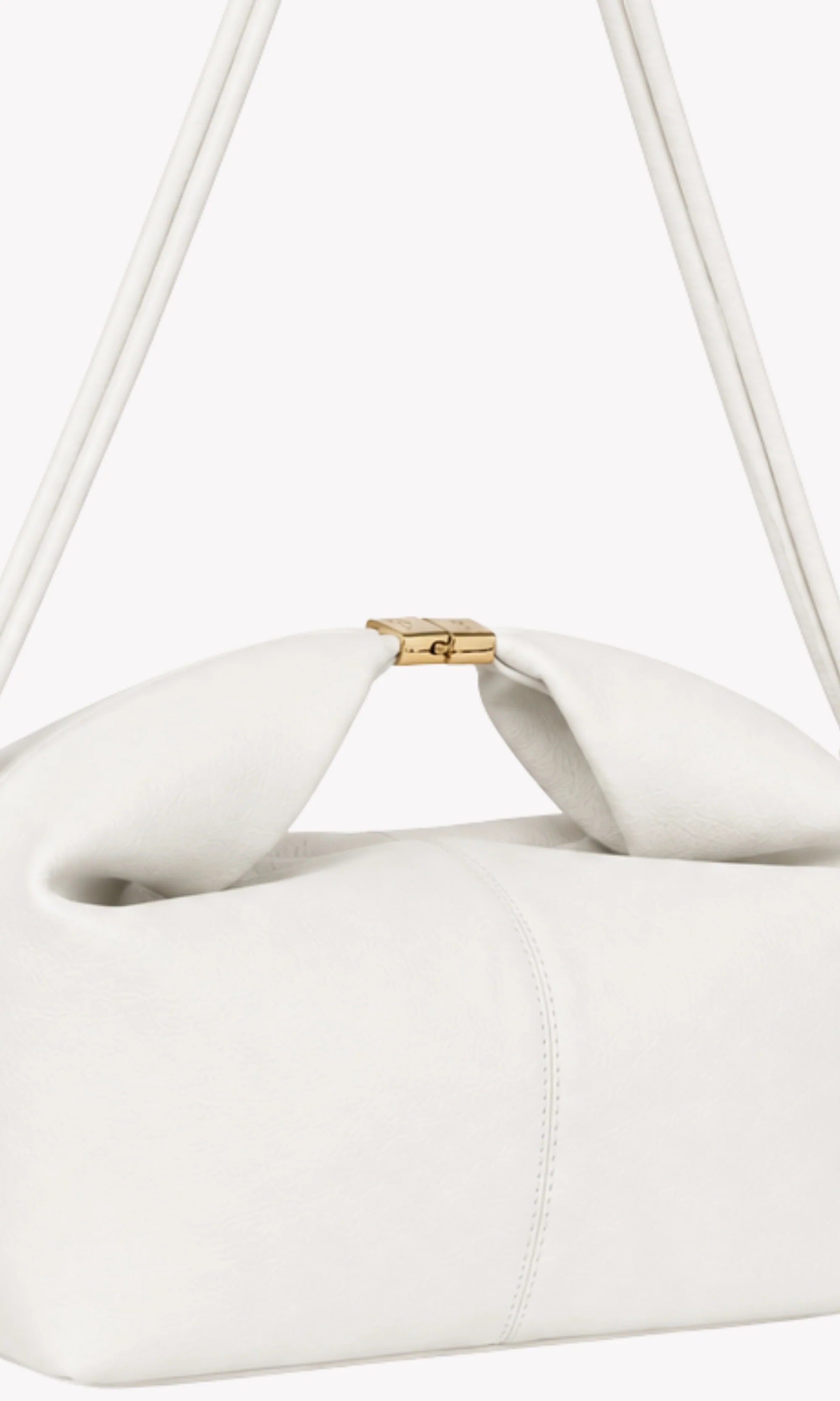 White Structured Handbag-Global Republic