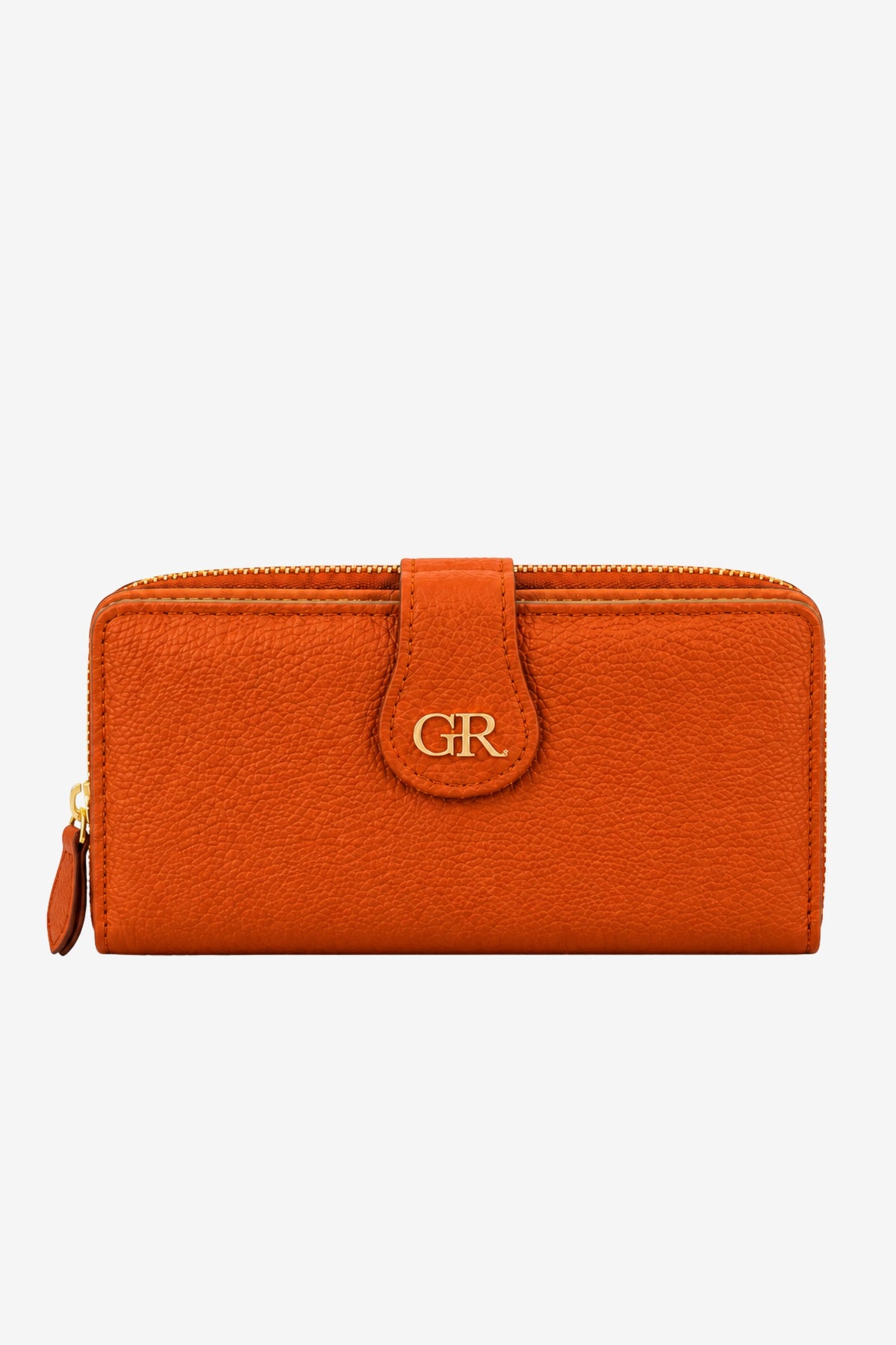 Textured Multi-Compartment Zip Wallet-Global Republic