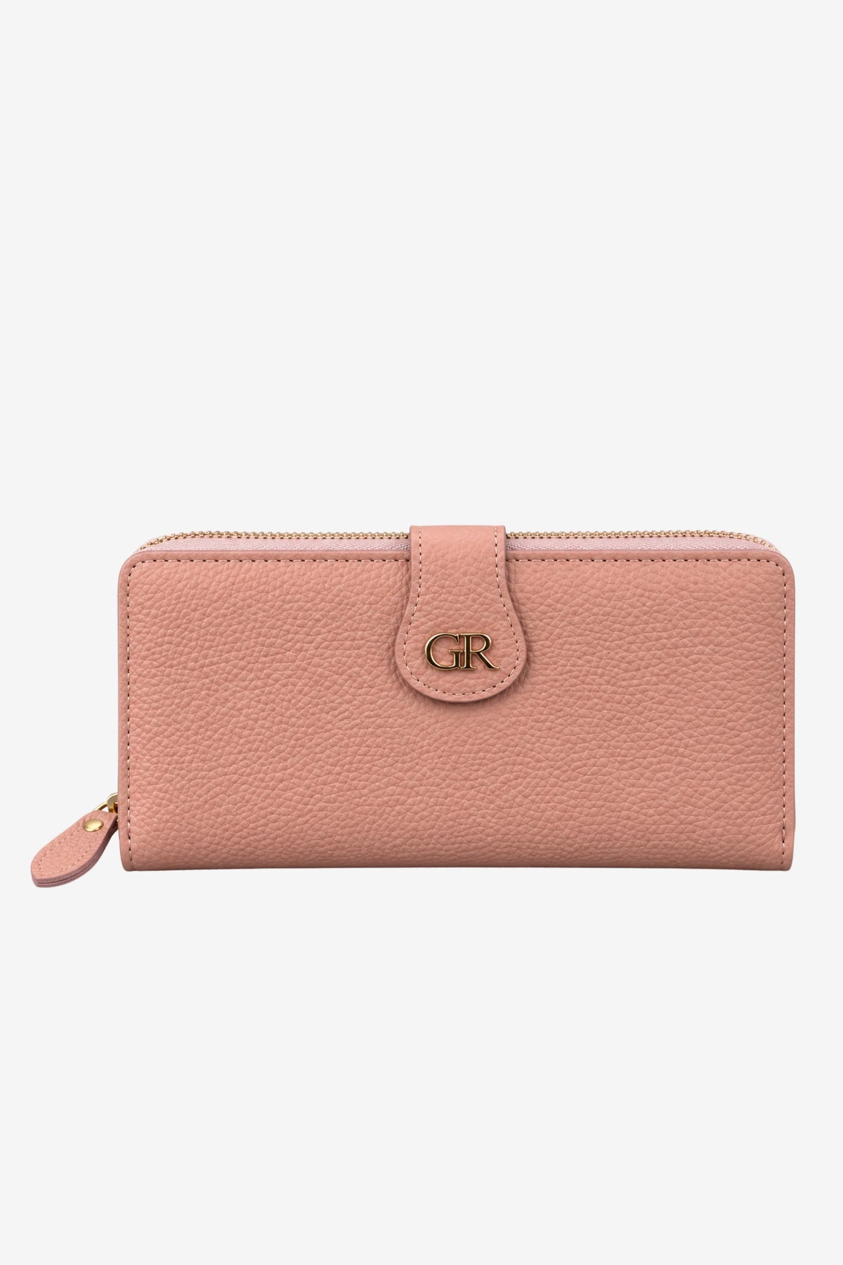 Textured Multi-Compartment Zip Wallet-Global Republic