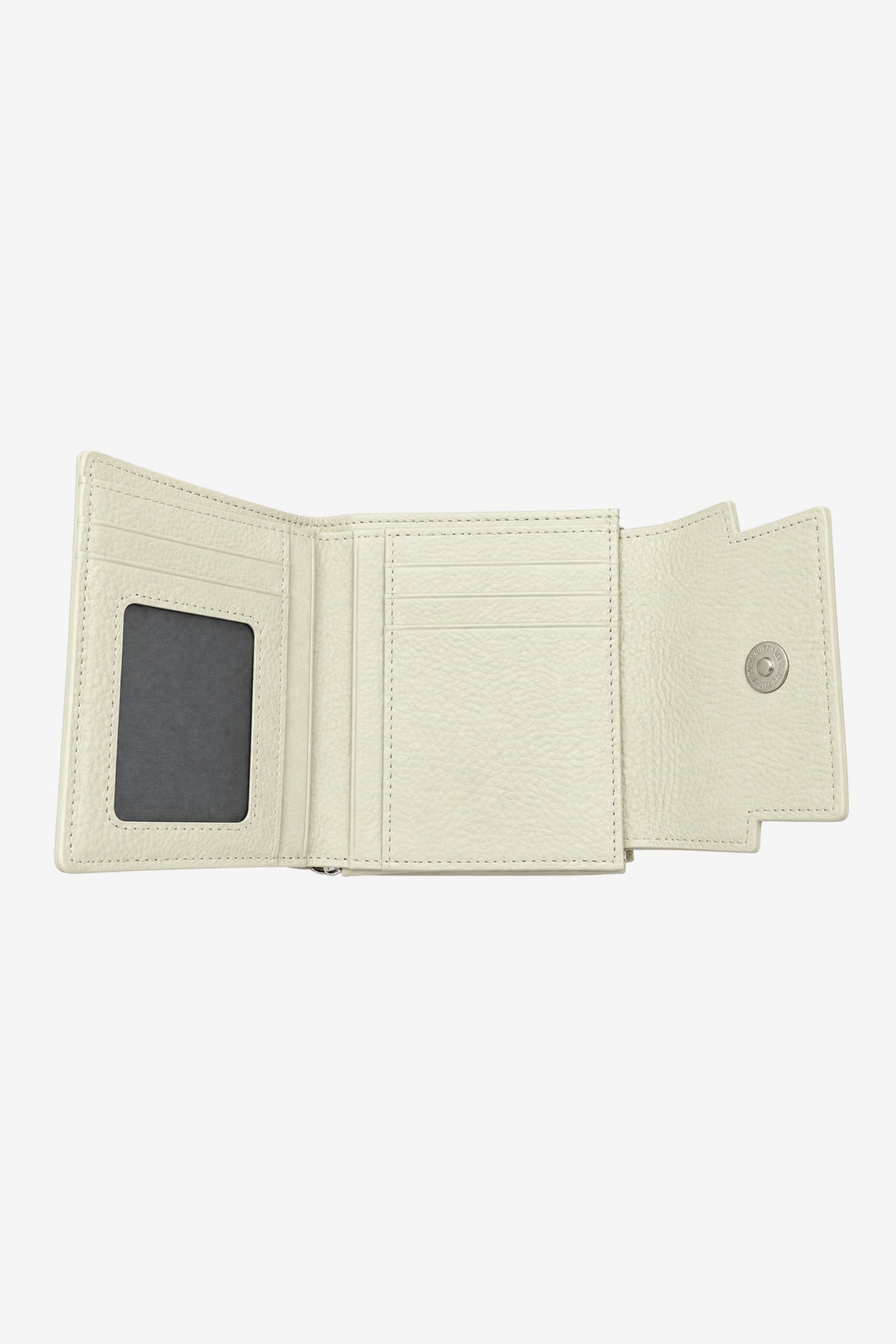 Textured White Turn-Lock Wallet-Global Republic